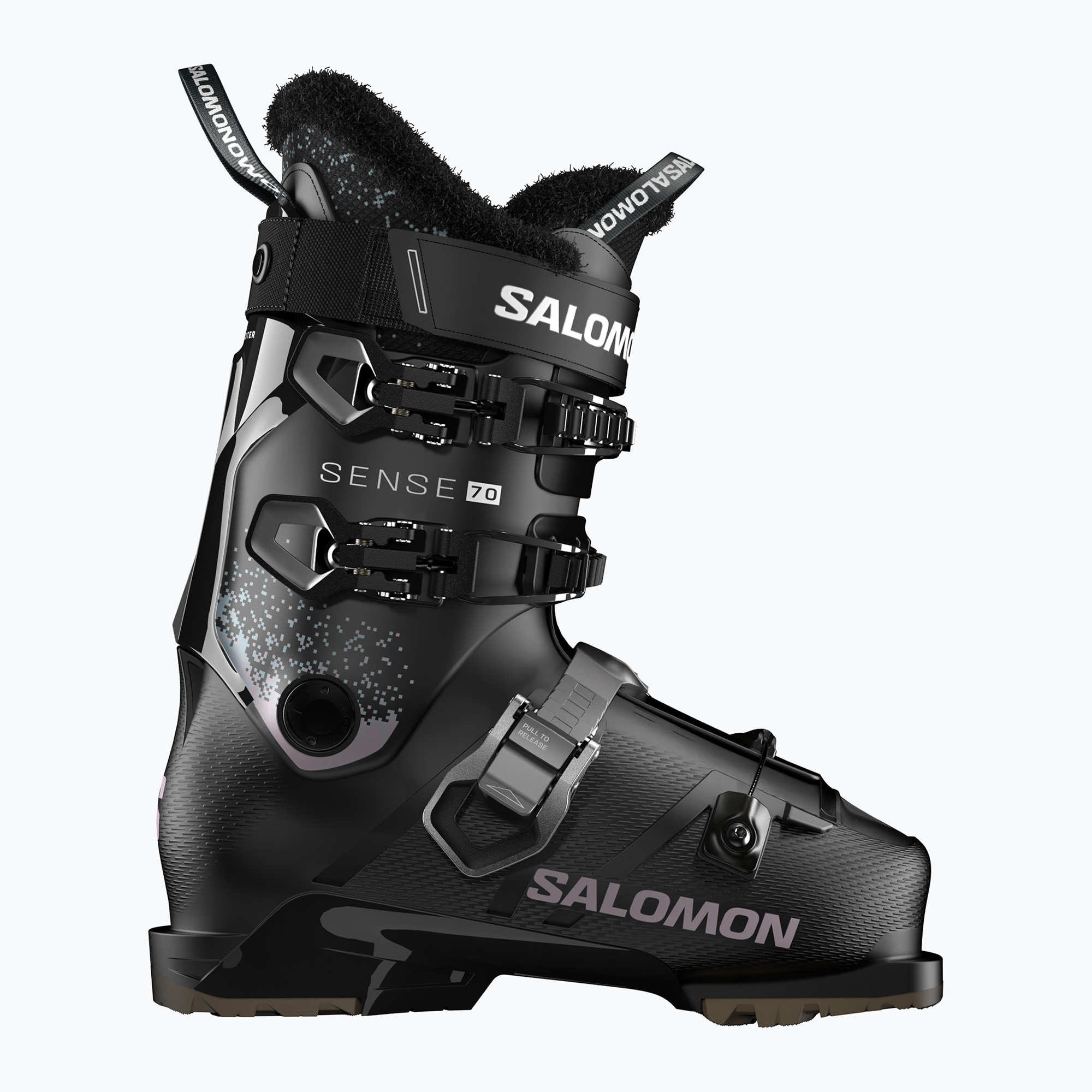 Dámske lyžiarske topánky Salomon S/Pro Sense 70 W GW black/black/oil green