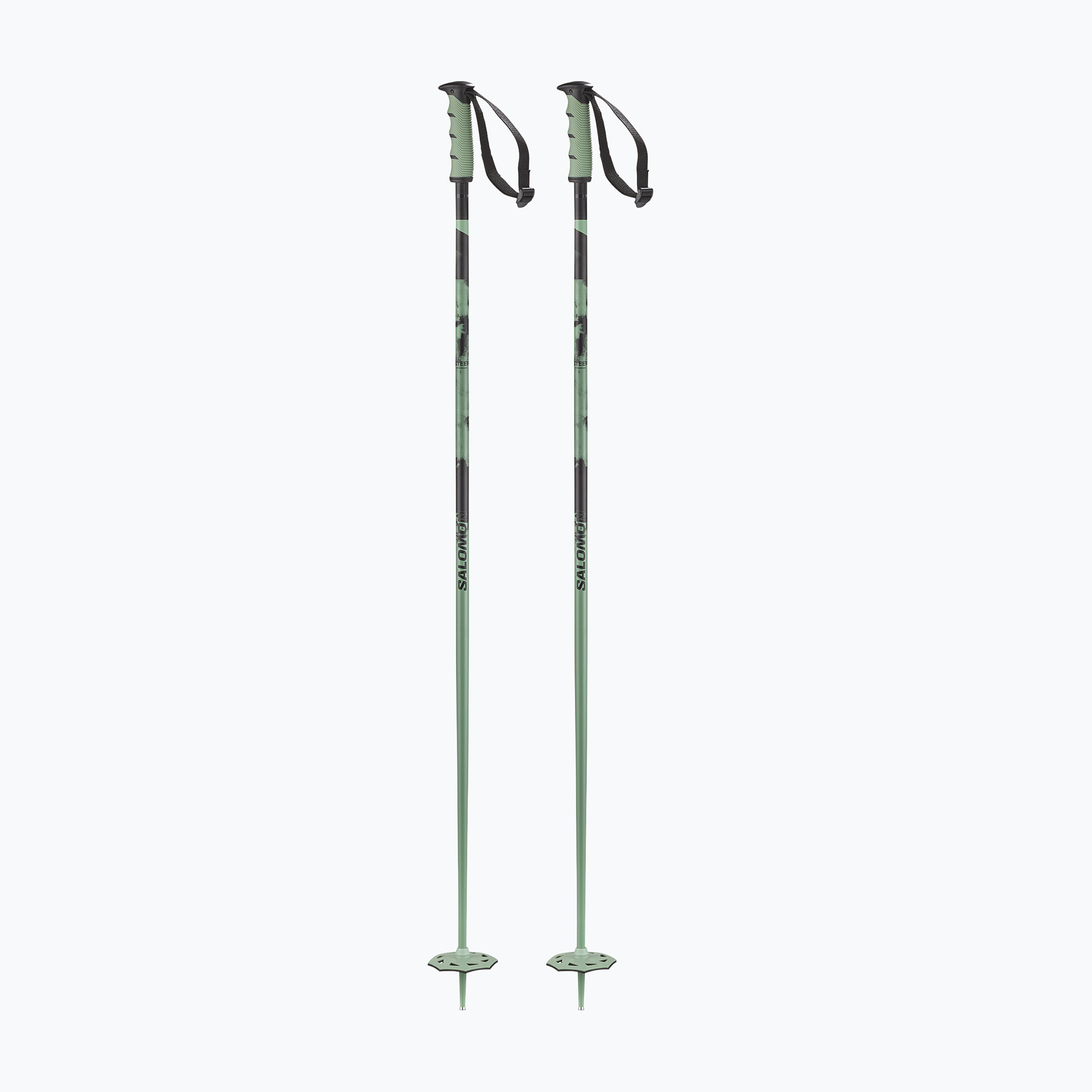 Ski poles Salomon Steep iceberg green/black