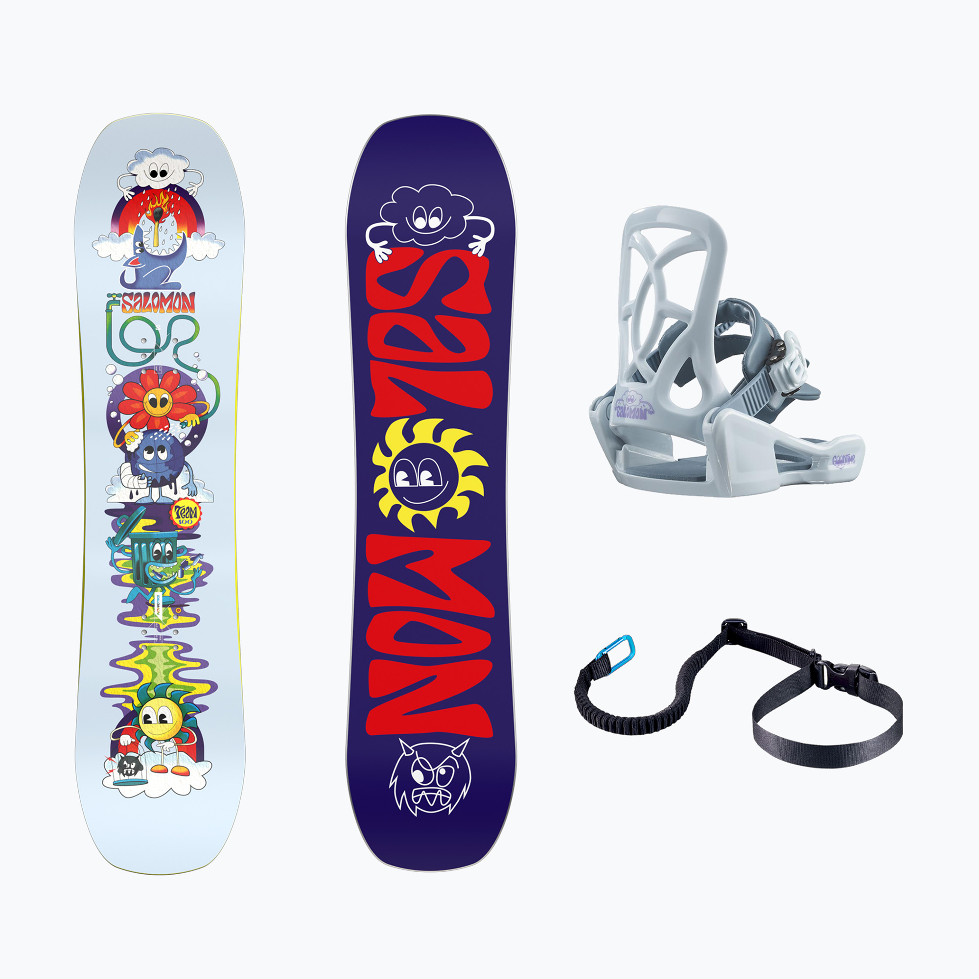 Children's snowboard Salomon Team Package Jr + bindings Goodtime XXS (80 cm)