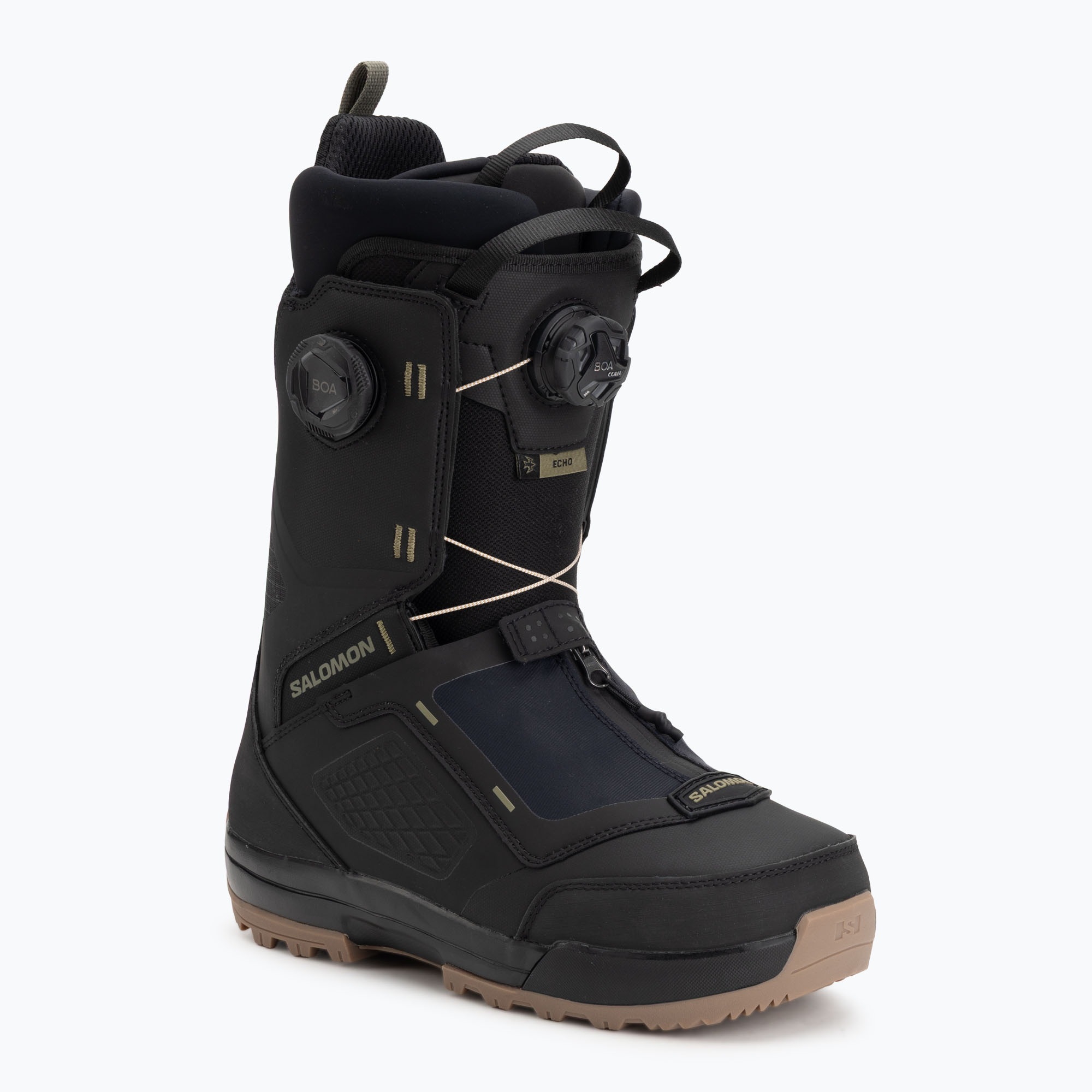 Мъжки обувки за сноуборд Salomon Echo Dual Boa black/black/deep lichen green