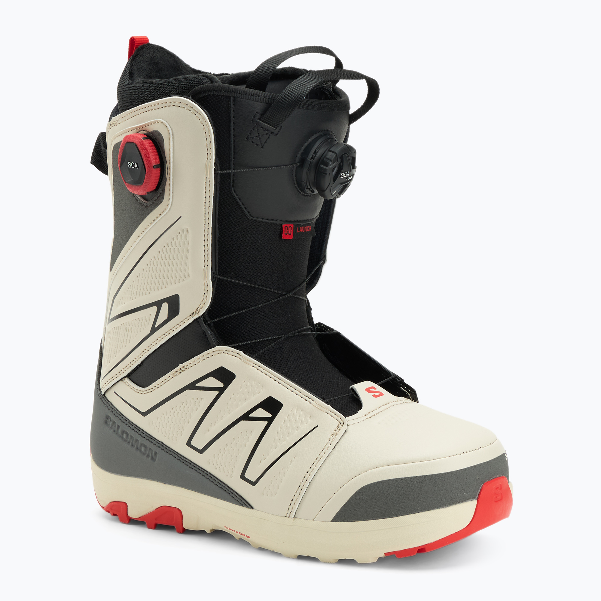 Férfi snowboard bakancs Salomon Launch Boa SJ Boa almond milk/castle rock/black (Launch Boa SJ Boa L47829900)