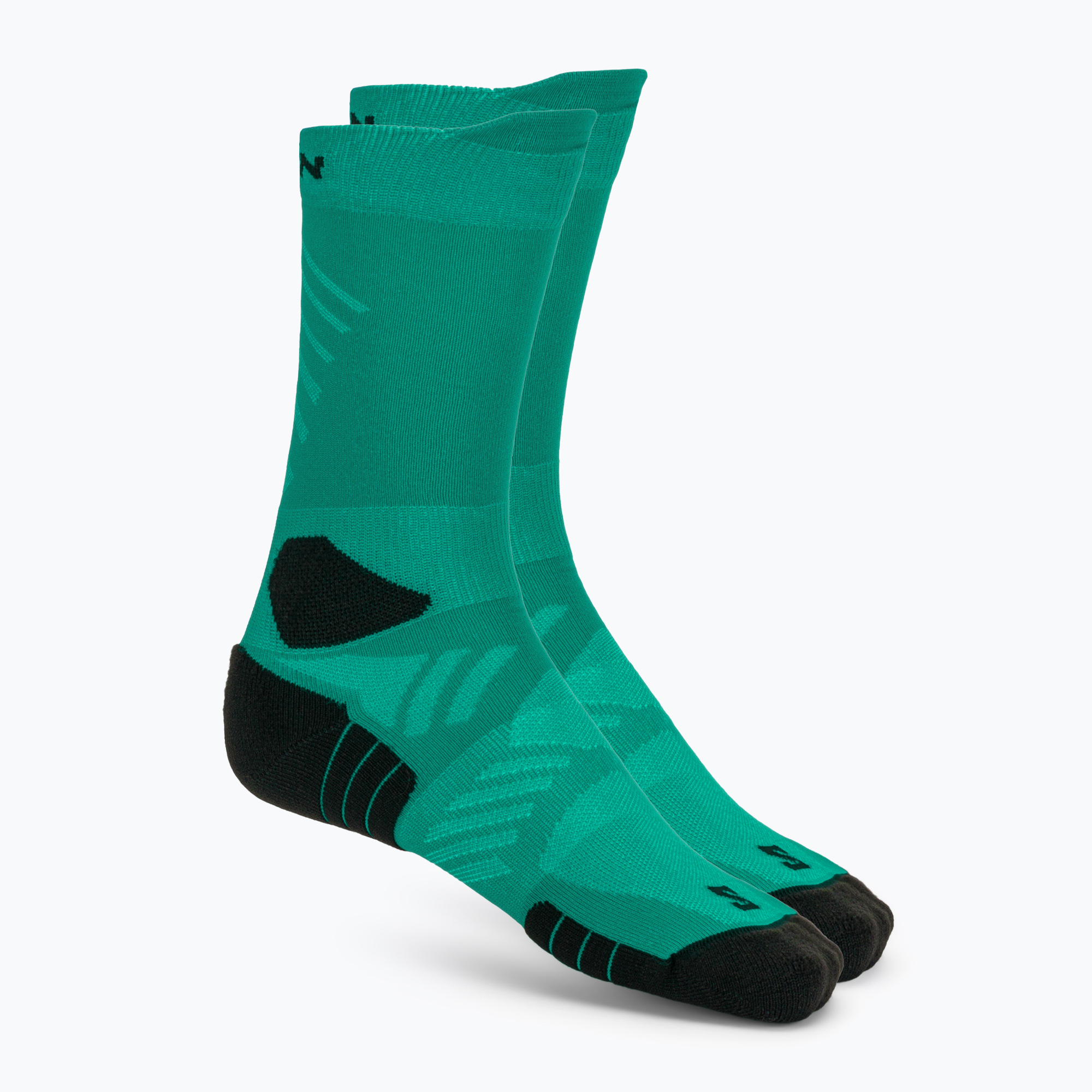 Чорапи Salomon Aero Crew dynasty green/waterfall