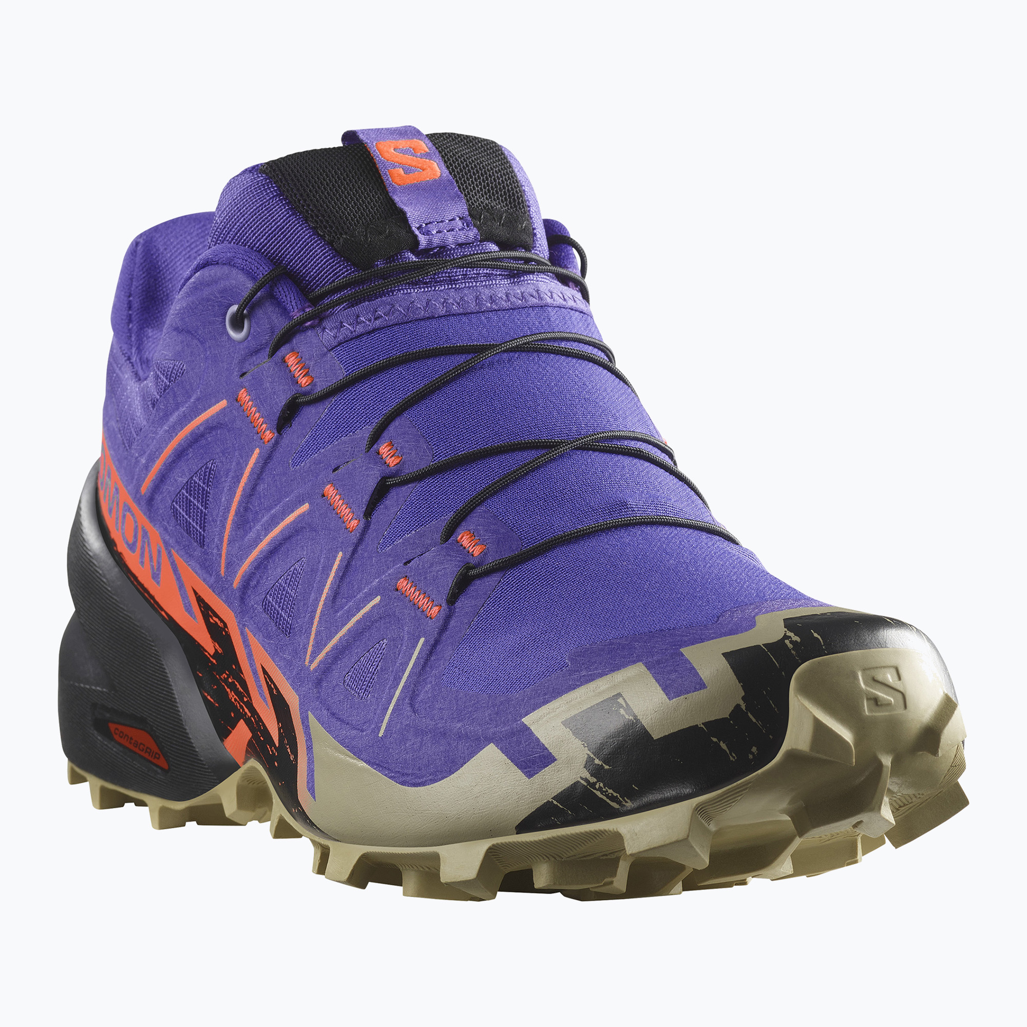 Buty do biegania damskie Salomon Speedcross 6 liberty/black/neon flame 