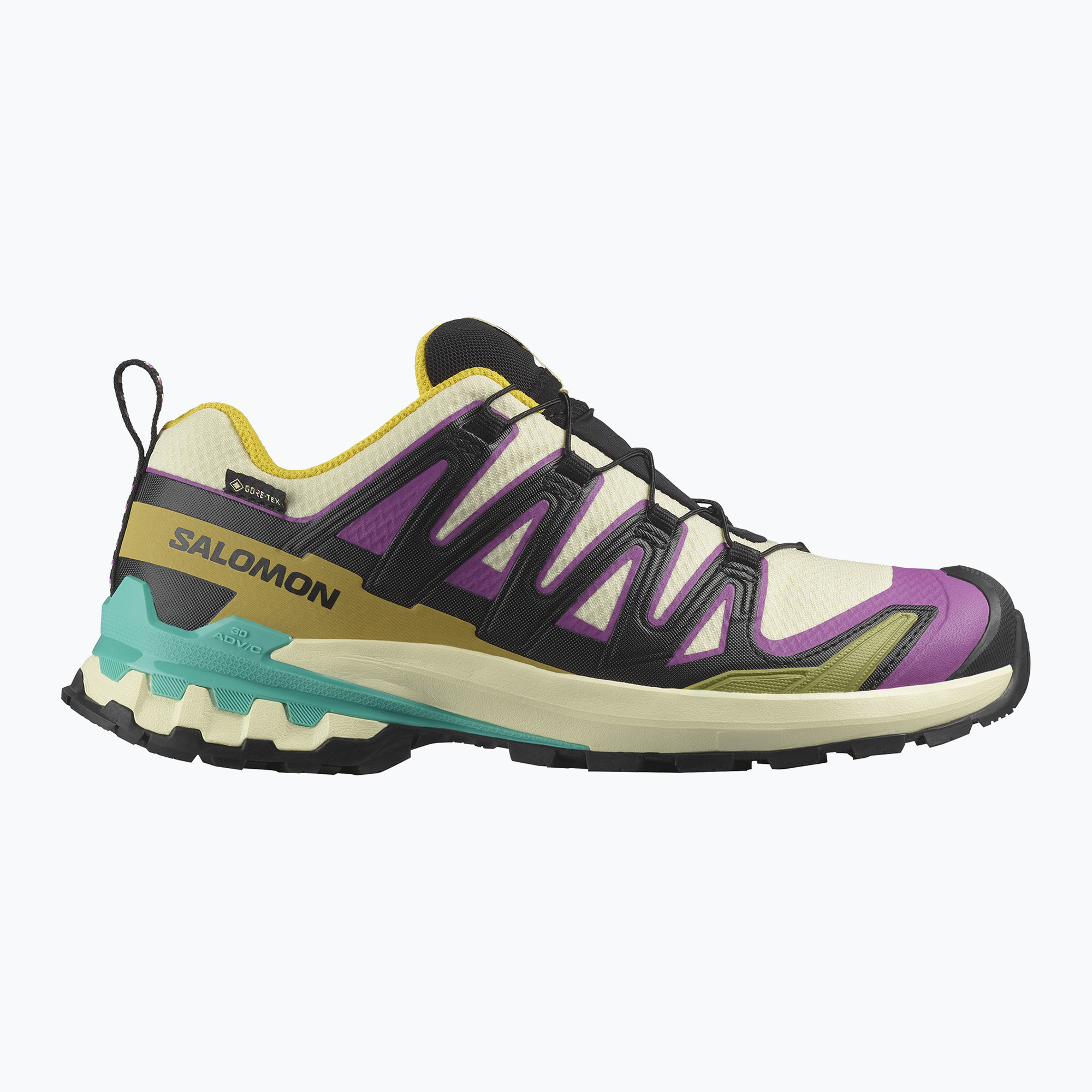 Buty do biegania damskie Salomon XA PRO 3D V9 GTX transparent yellow/black/waterfall 
