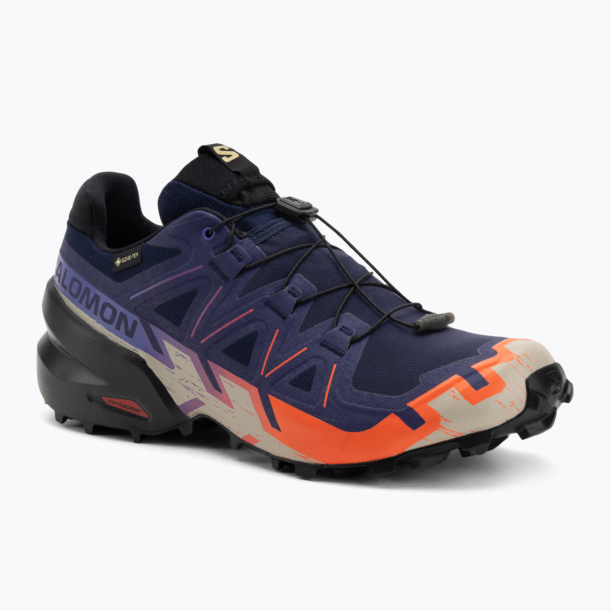 Buty do biegania męskie Salomon Speedcross 6 GTX maritime blue/black/cherry tomato 