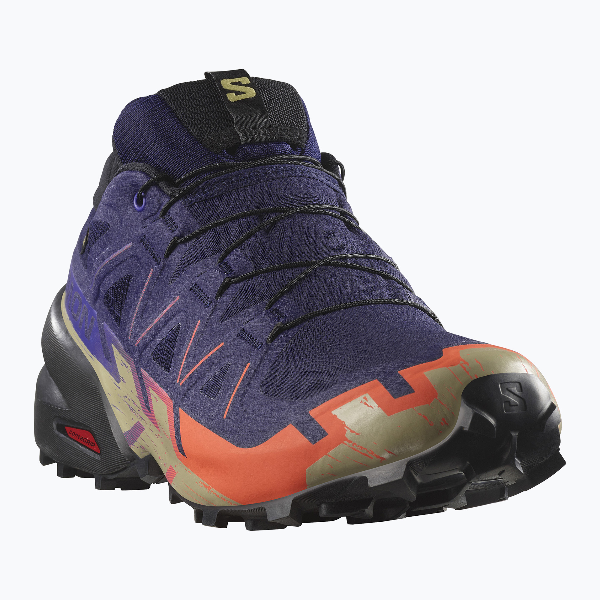 Buty do biegania męskie Salomon Speedcross 6 GTX maritime blue/black/cherry tomato 