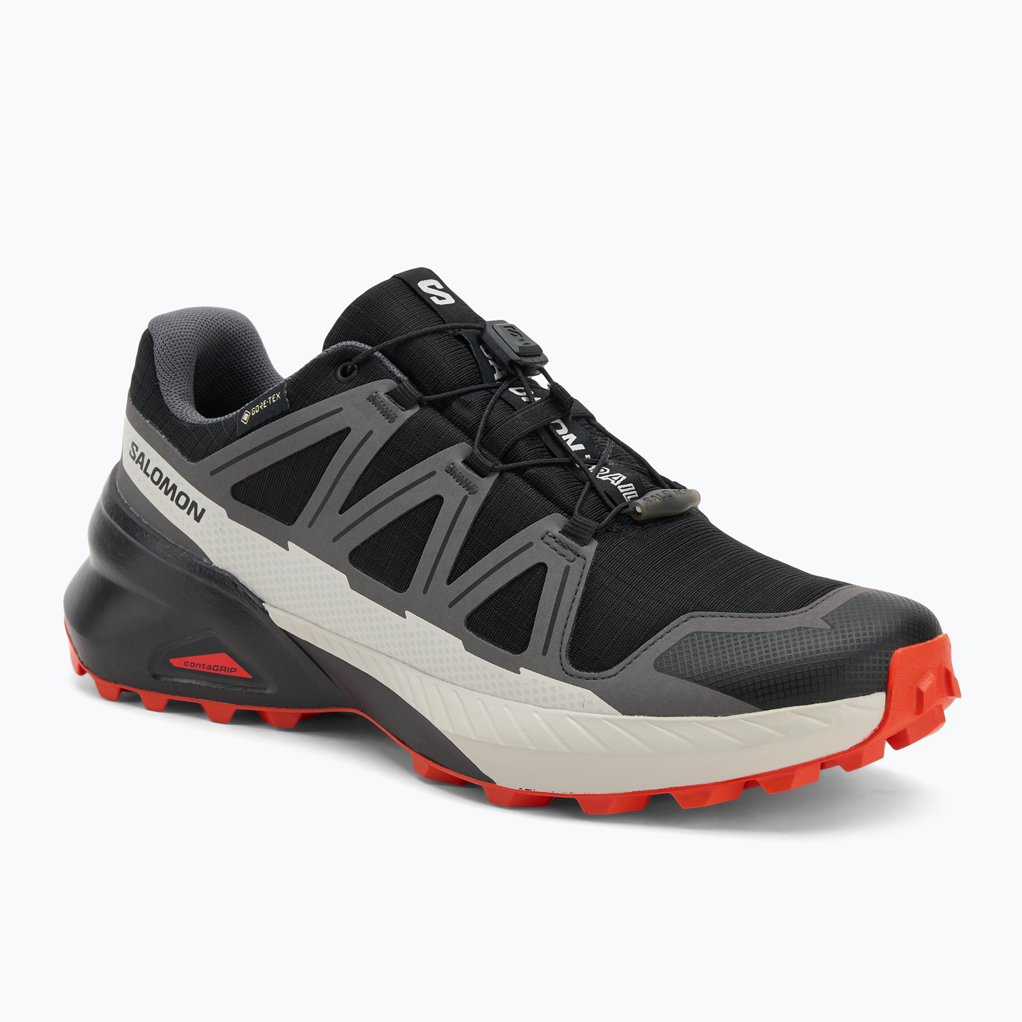 Buty do biegania męskie Salomon Speedcross Peak GTX black/castlerock/cherry tomato 