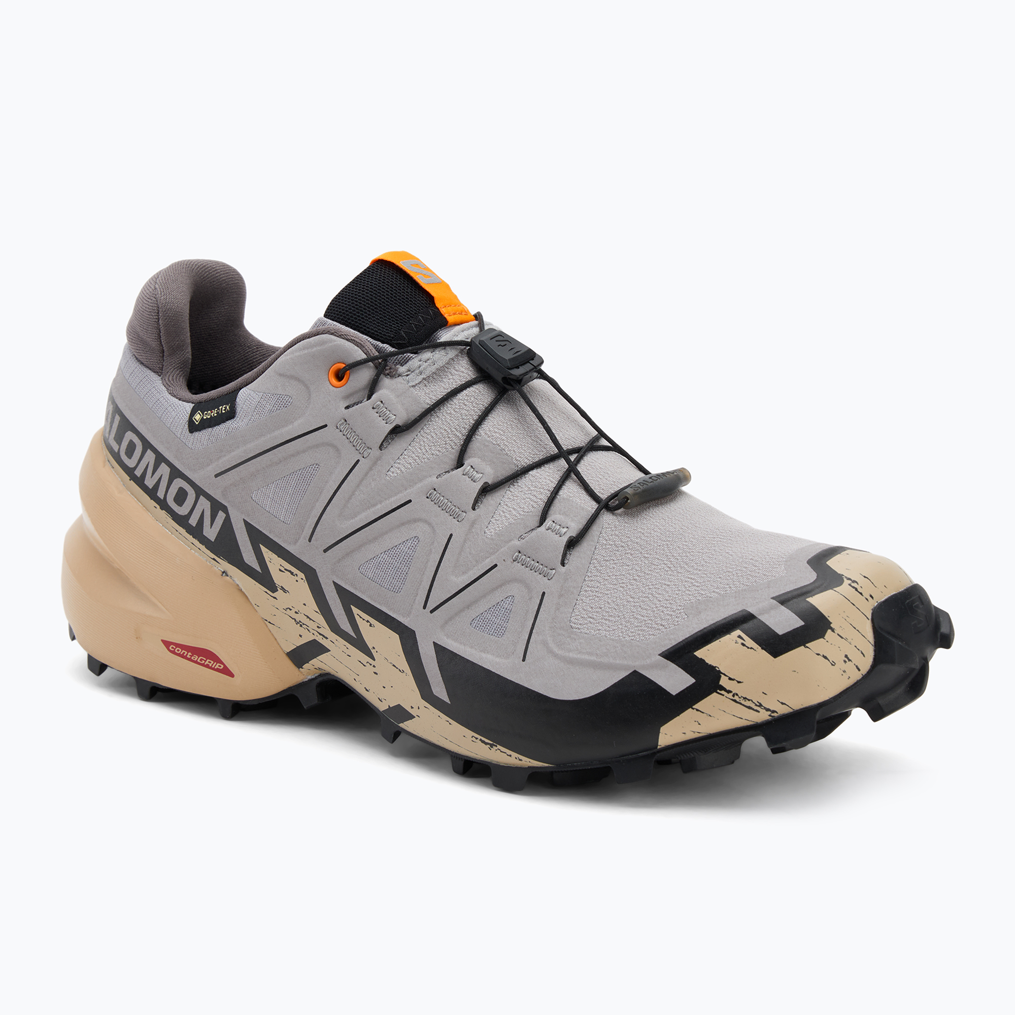 Buty do biegania męskie Salomon Speedcross 6 GTX gull/white pepper/black 
