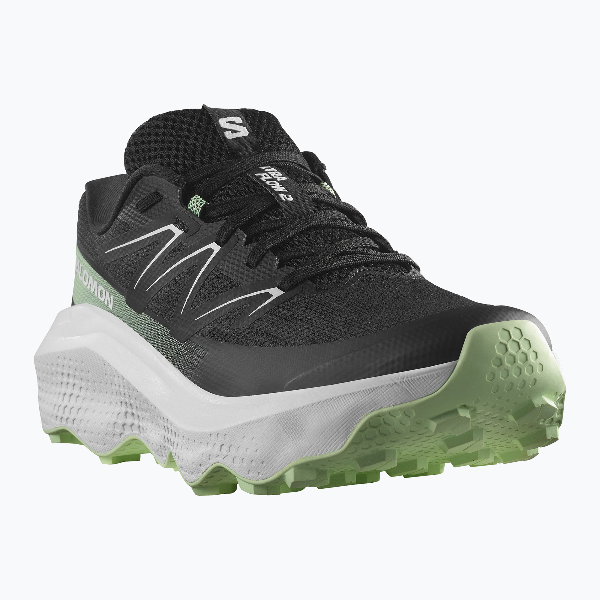 Buty do biegania męskie Salomon Ultra Flow 2 black/white/patina green 