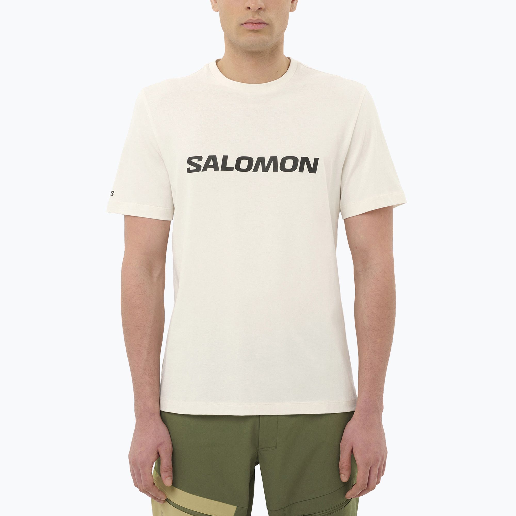 Koszulka męska Salomon Logo whisper white 
