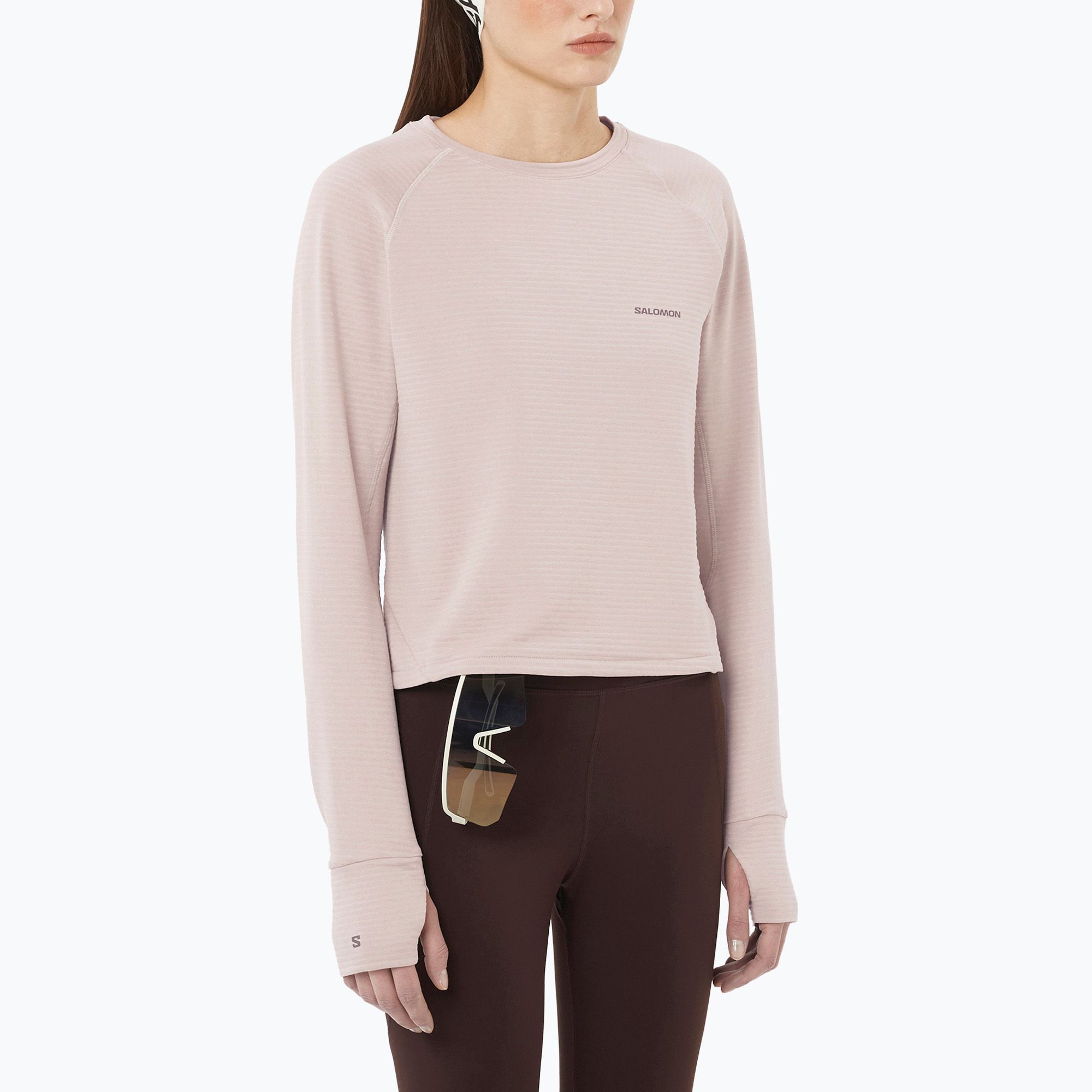 Bluza trekkingowa damska Salomon Essential Lightwarm CN etherea 