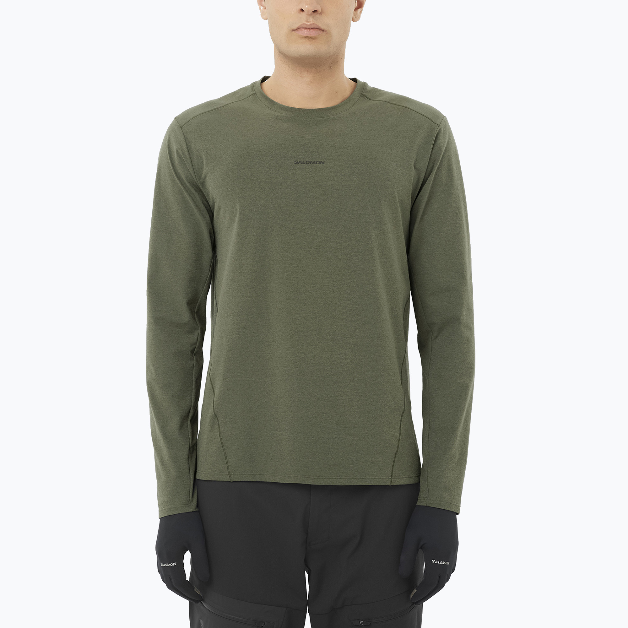 Longsleeve męski Salomon Trackline grape leaf 