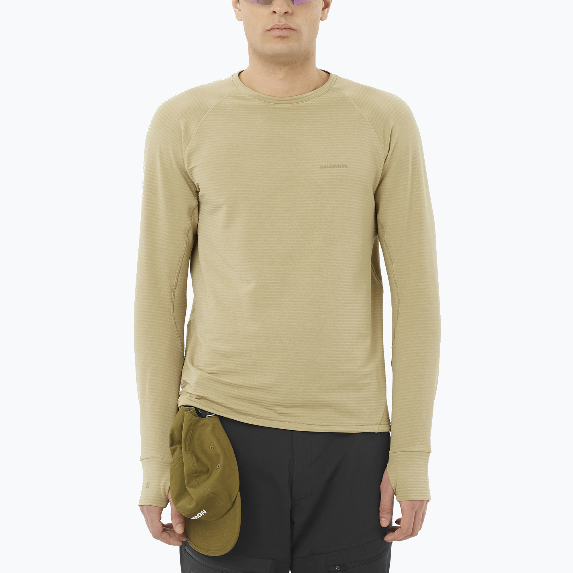 Bluza męska Salomon Essential Lightwarm CN gray green 