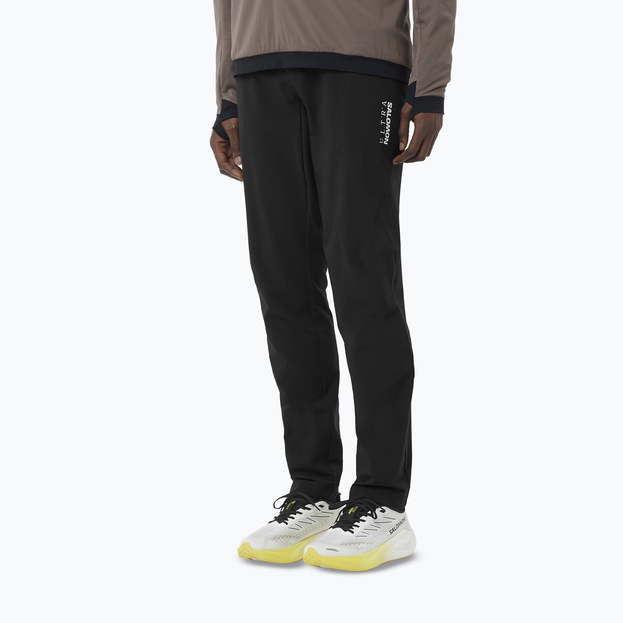 Spodnie do biegania męskie Salomon Ultra deep black 