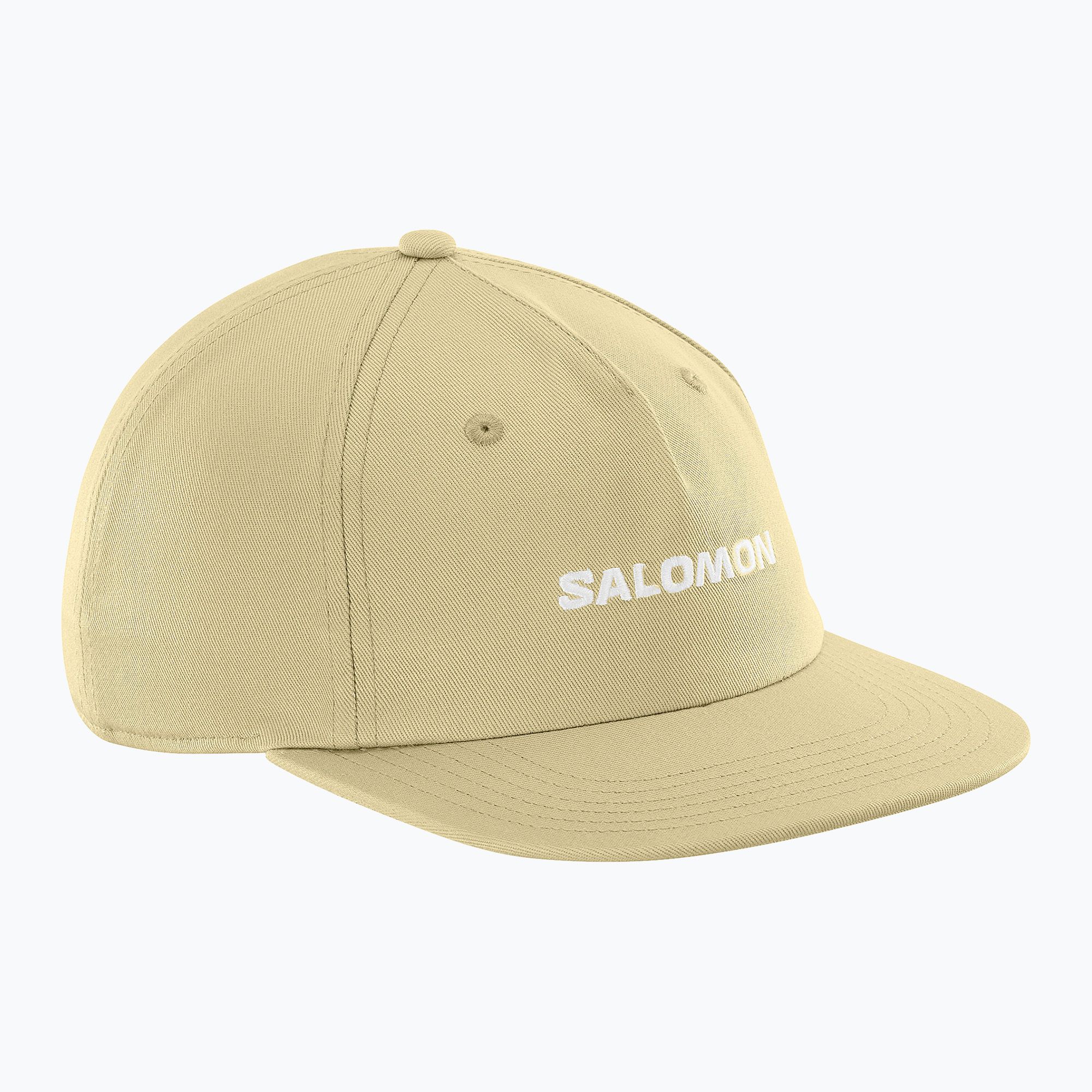 Czapka z daszkiem Salomon Logo Flat gray green 