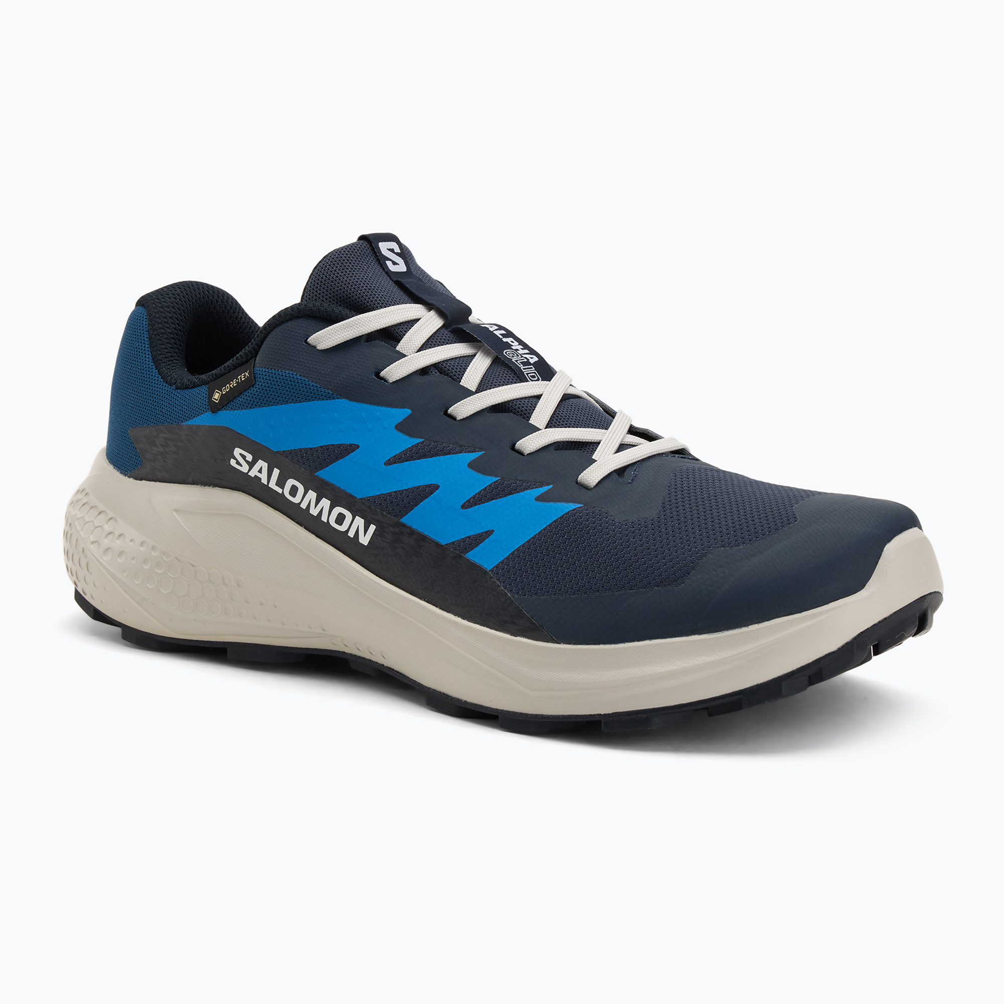 Buty do biegania meskie Salomon Alphaglide GTX blue night/lunar rock/french blue (Alphaglide GTX L47975100)