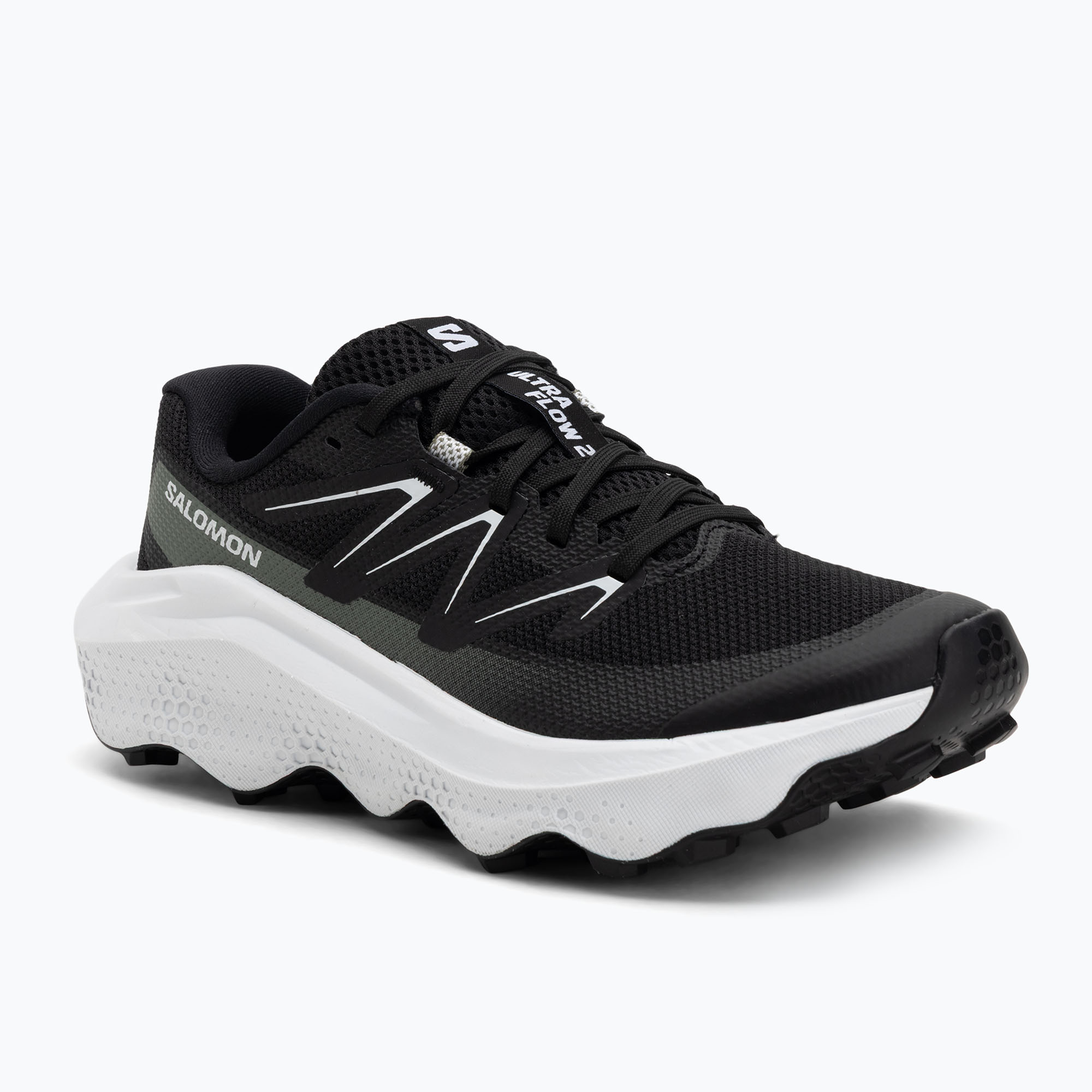 Buty do biegania damskie Salomon Ultra Flow 2 black/white/agave green 
