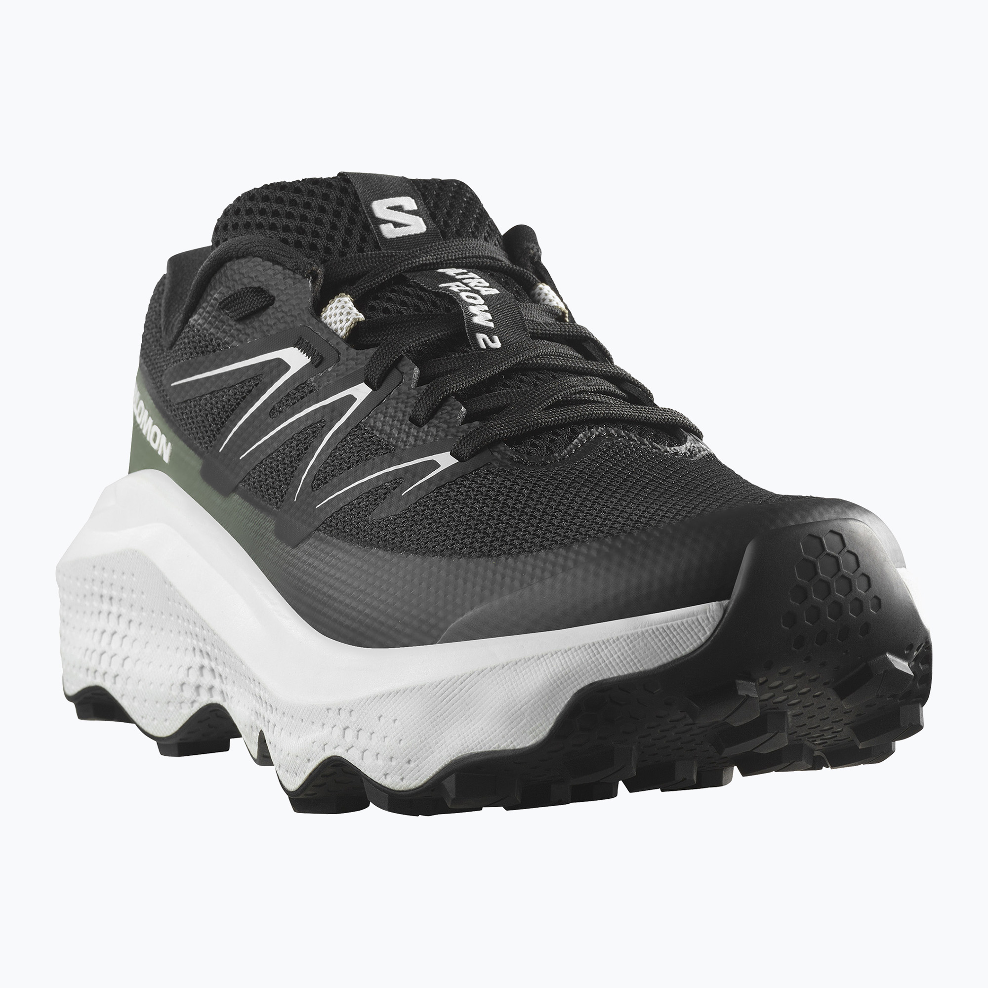 Buty do biegania damskie Salomon Ultra Flow 2 black/white/agave green 