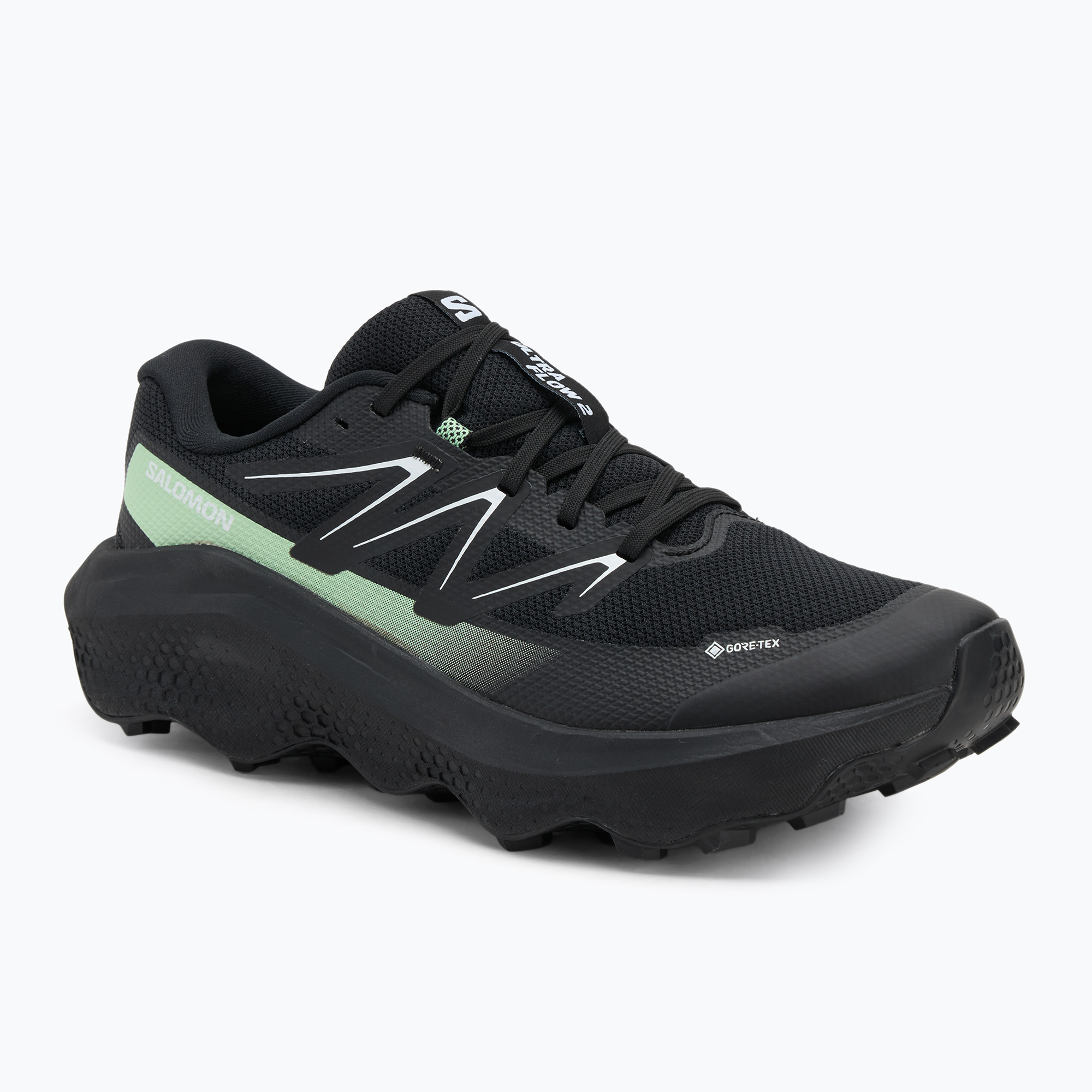 Buty do biegania męskie Salomon Ultra Flow 2 GTX black/black/patina green 