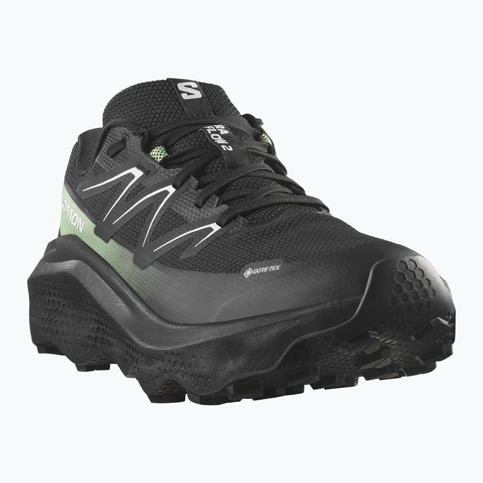 Buty do biegania męskie Salomon Ultra Flow 2 GTX black/black/patina green 