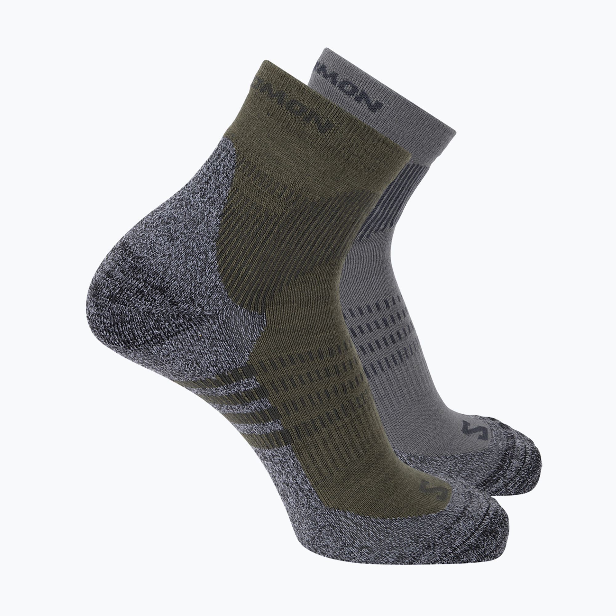 Чорапи Salomon X Ultra Access Quarter 2 pairs excalibur/olive night