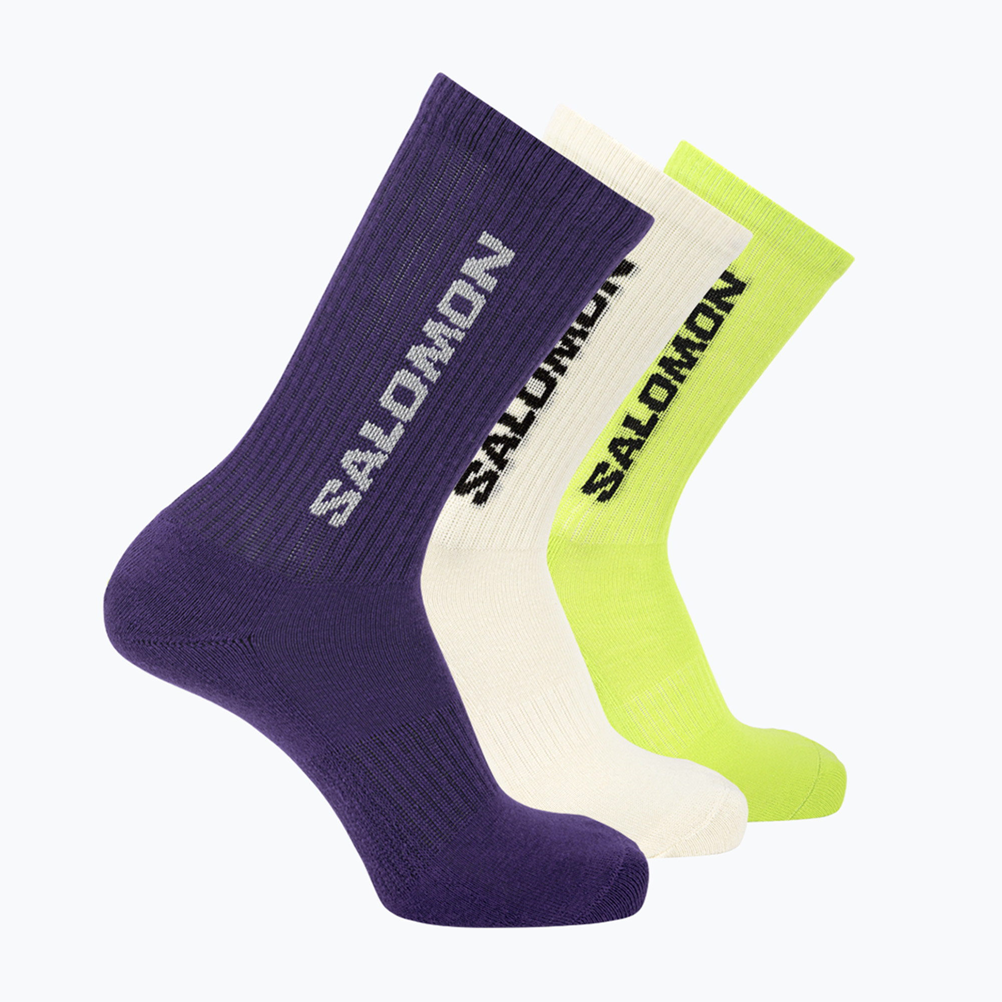 Чорапи Salomon Everyday Crew 3 pairs vanilla ice/acid lime/deep blue