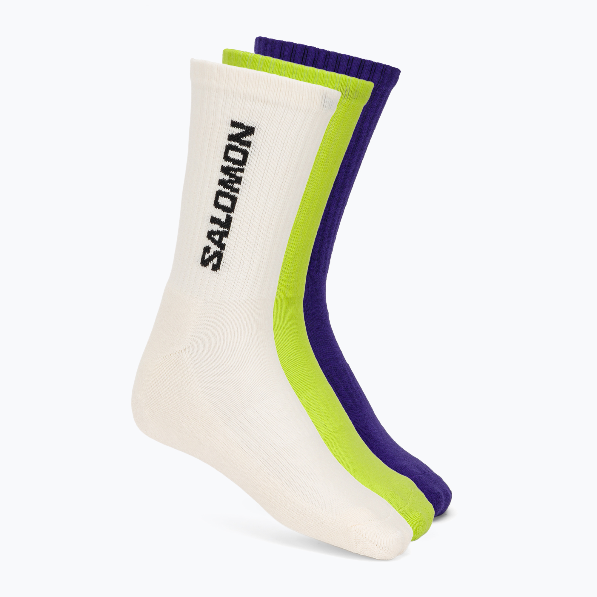 Чорапи Salomon Everyday Crew 3 pairs vanilla ice/acid lime/deep blue
