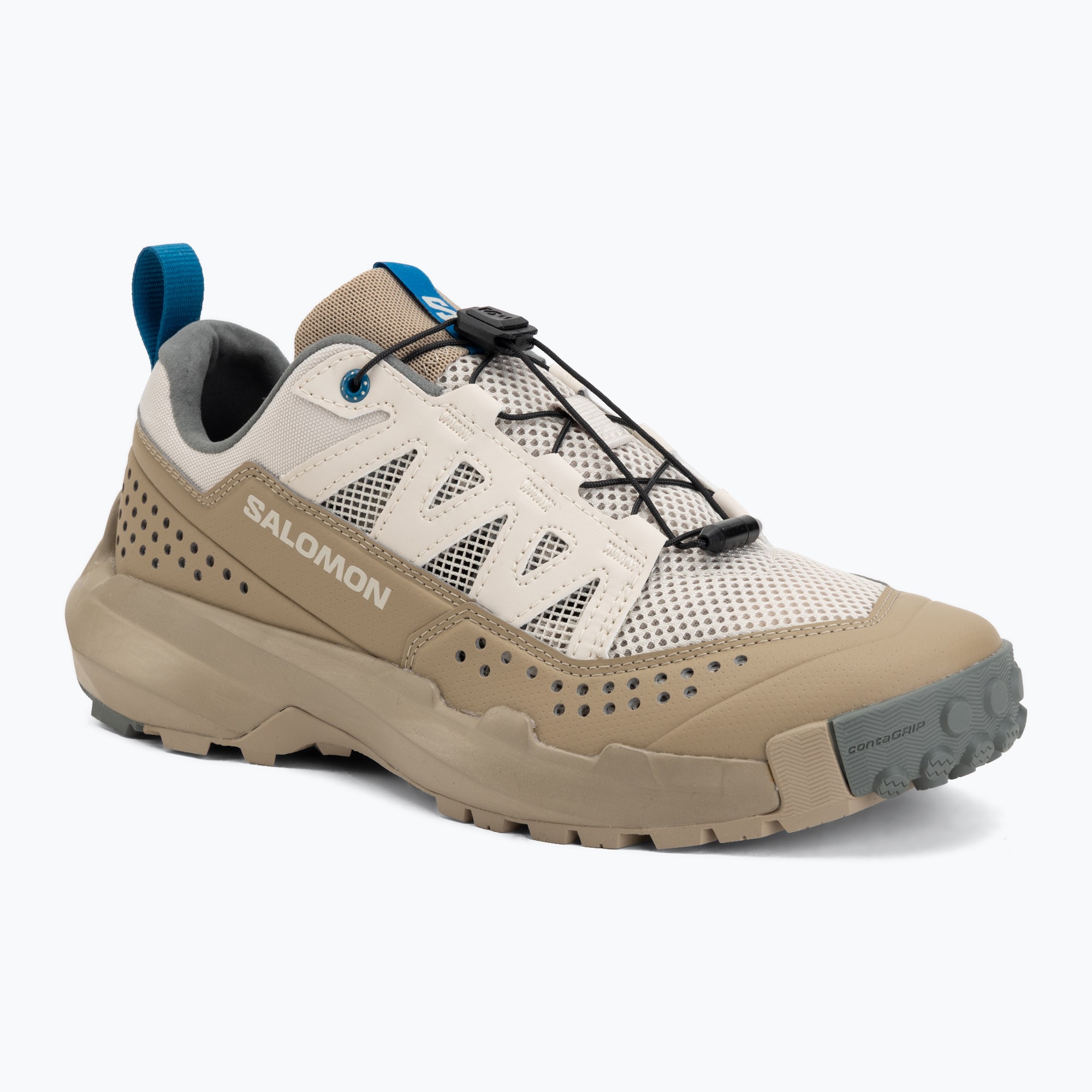 Buty turystyczne męskie Salomon Techamphibian 5 rainy day/desert tan/mykonos blue 