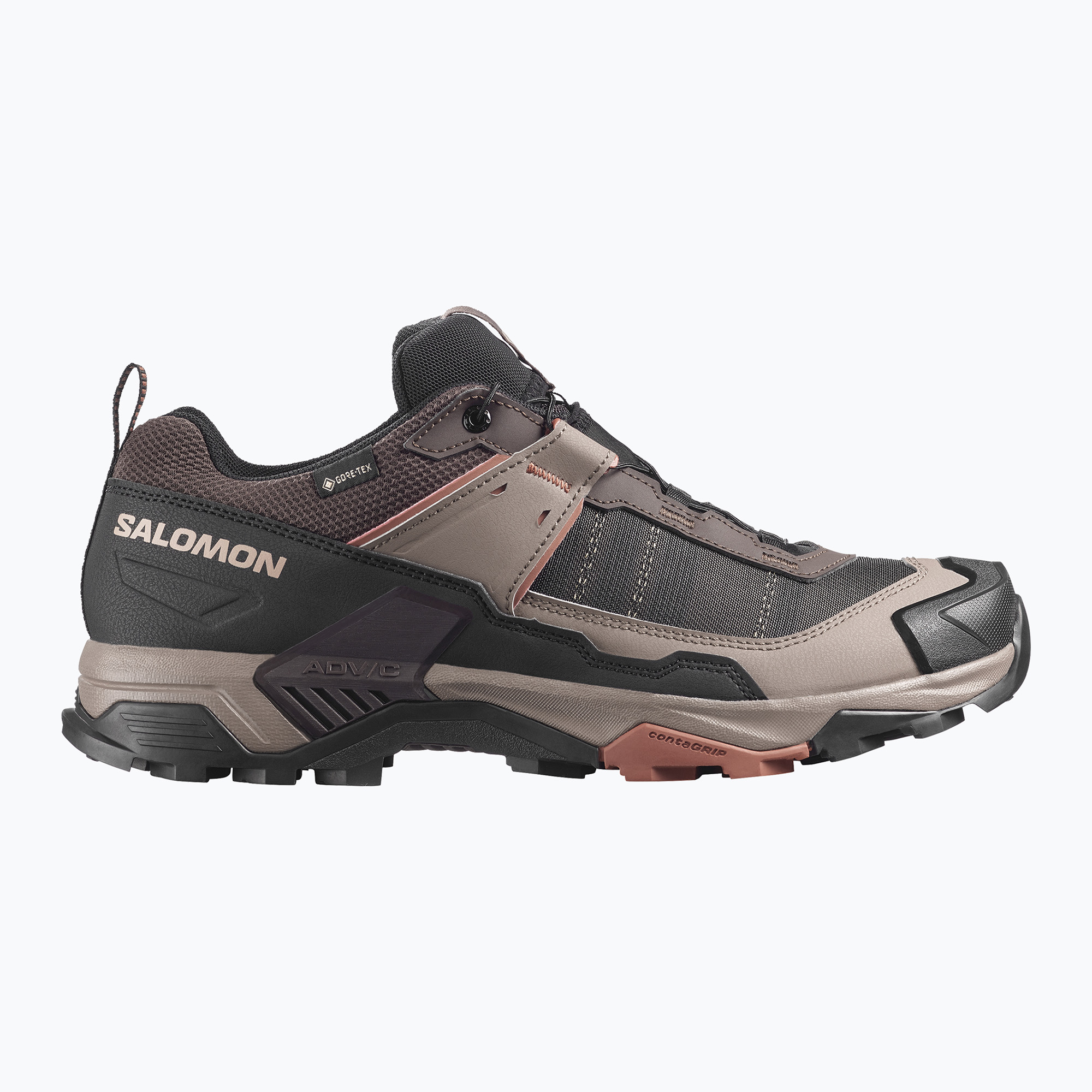 Мъжки туристически обувки Salomon X ULTRA 5 GTX black coffee/walnut/arabian