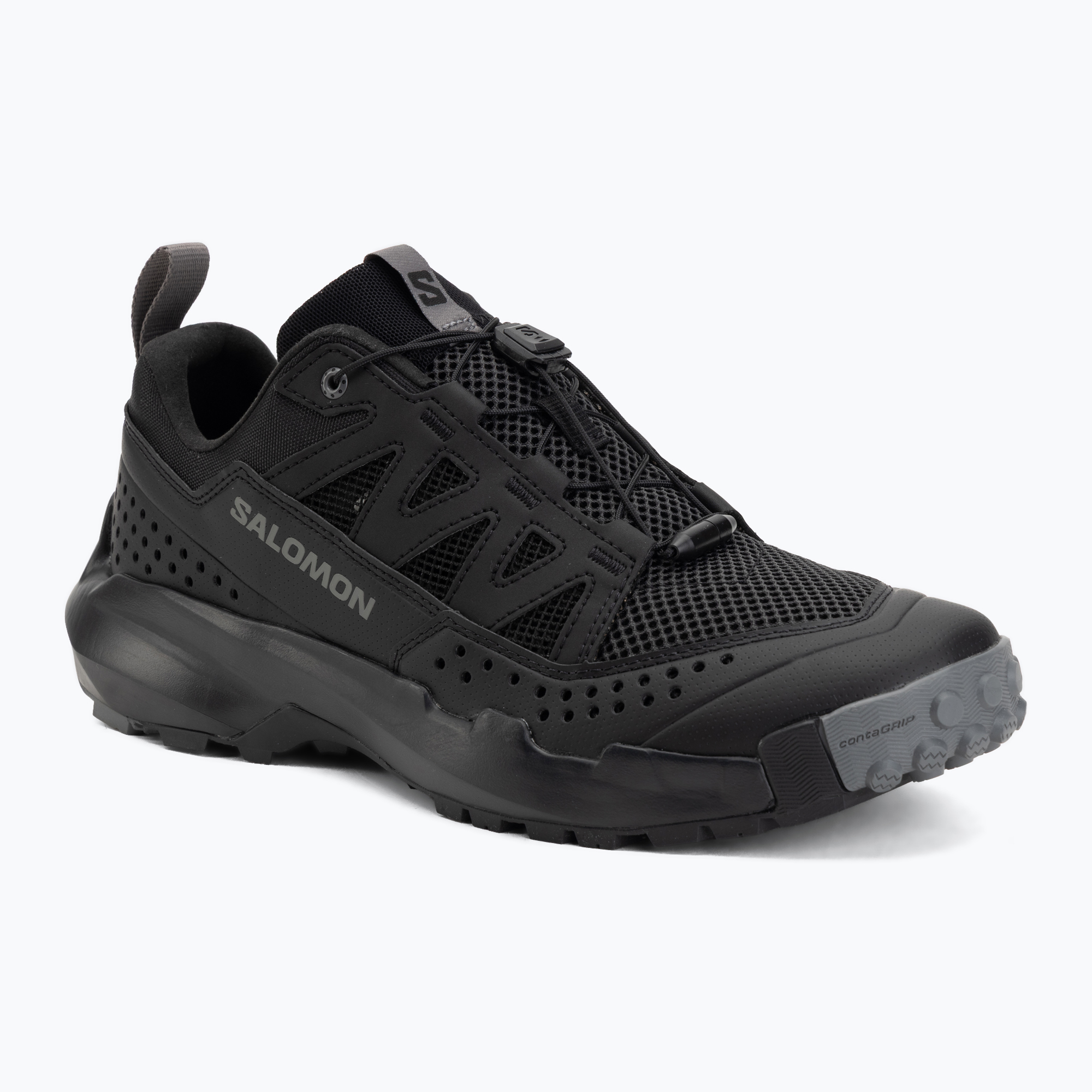 Buty turystyczne męskie Salomon Techamphibian 5 black/black/castlerock 