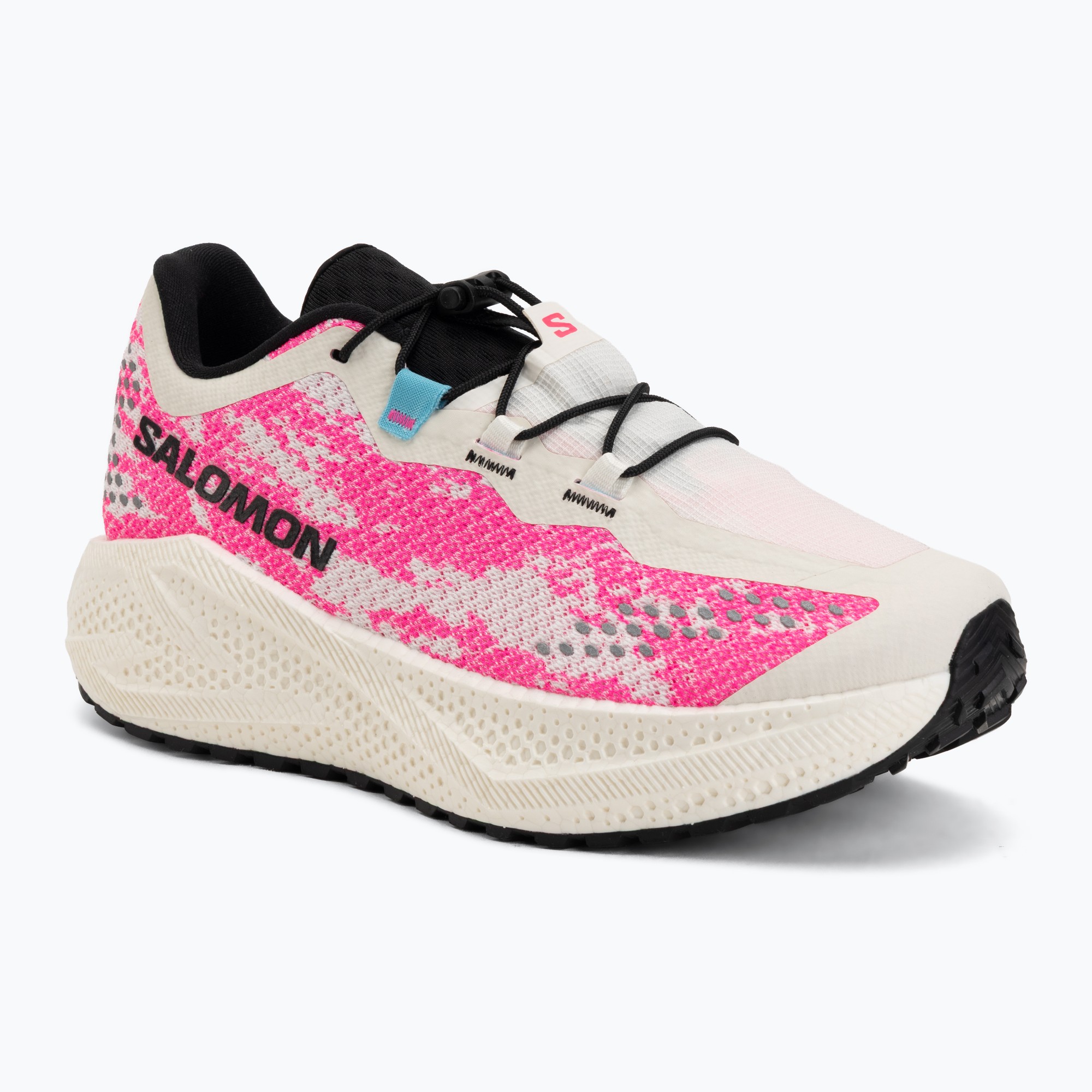 Buty do biegania męskie Salomon Aero Glide 4 GRVL vanilla ice/knockout pink/black 