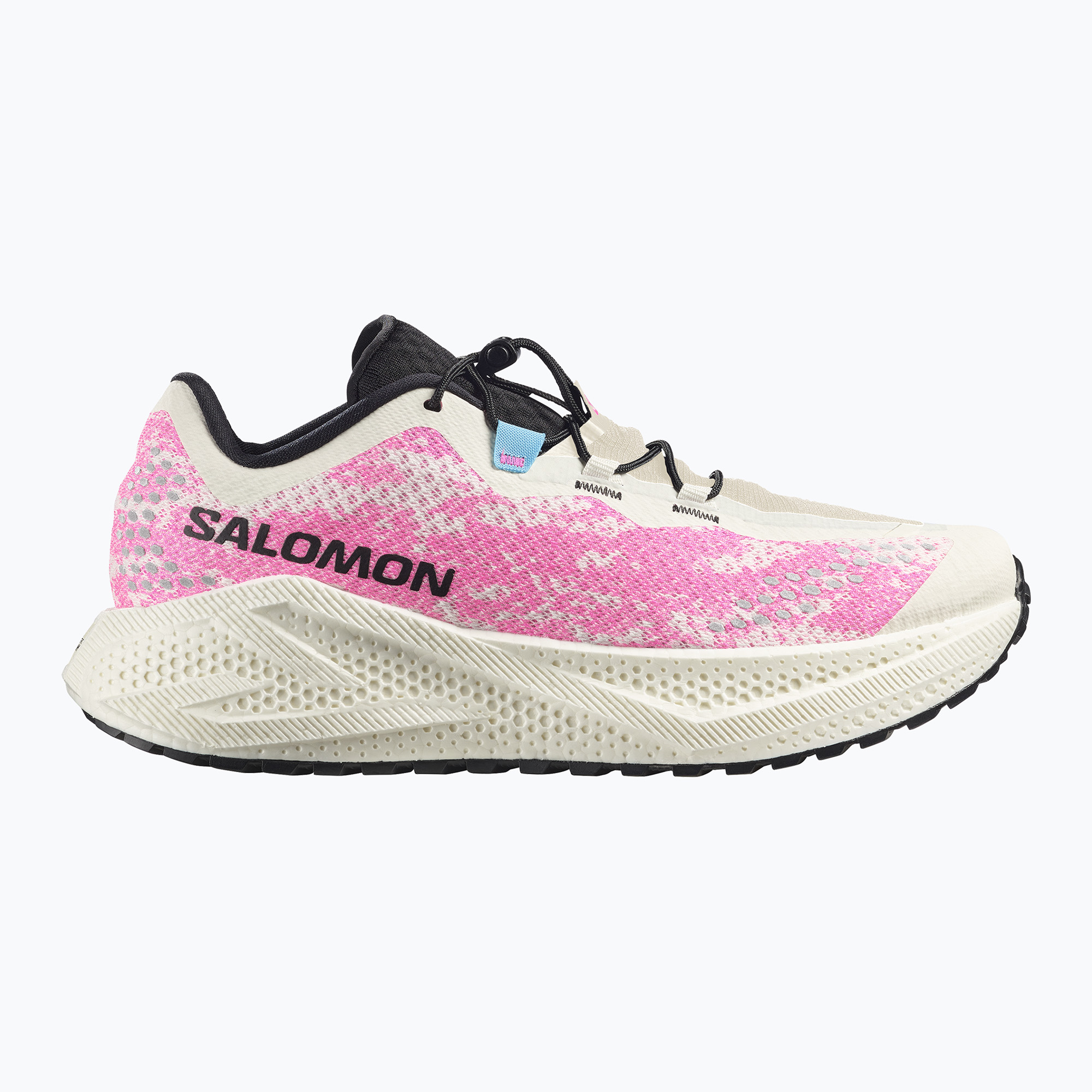 Buty do biegania męskie Salomon Aero Glide 4 GRVL vanilla ice/knockout pink/black 