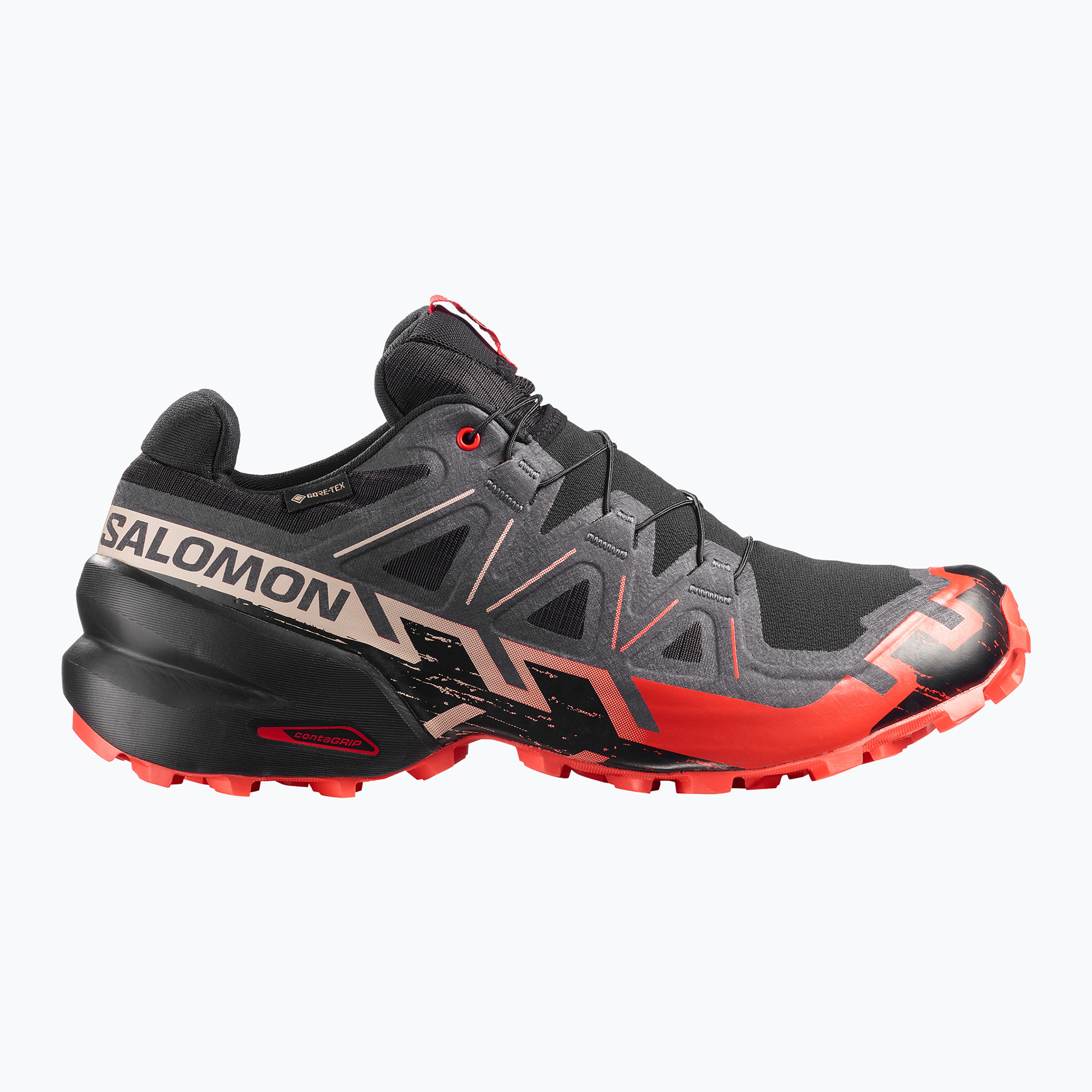 Încălțăminte de alergare pentru bărbați Salomon Speedcross 6 GTX black/fiery red