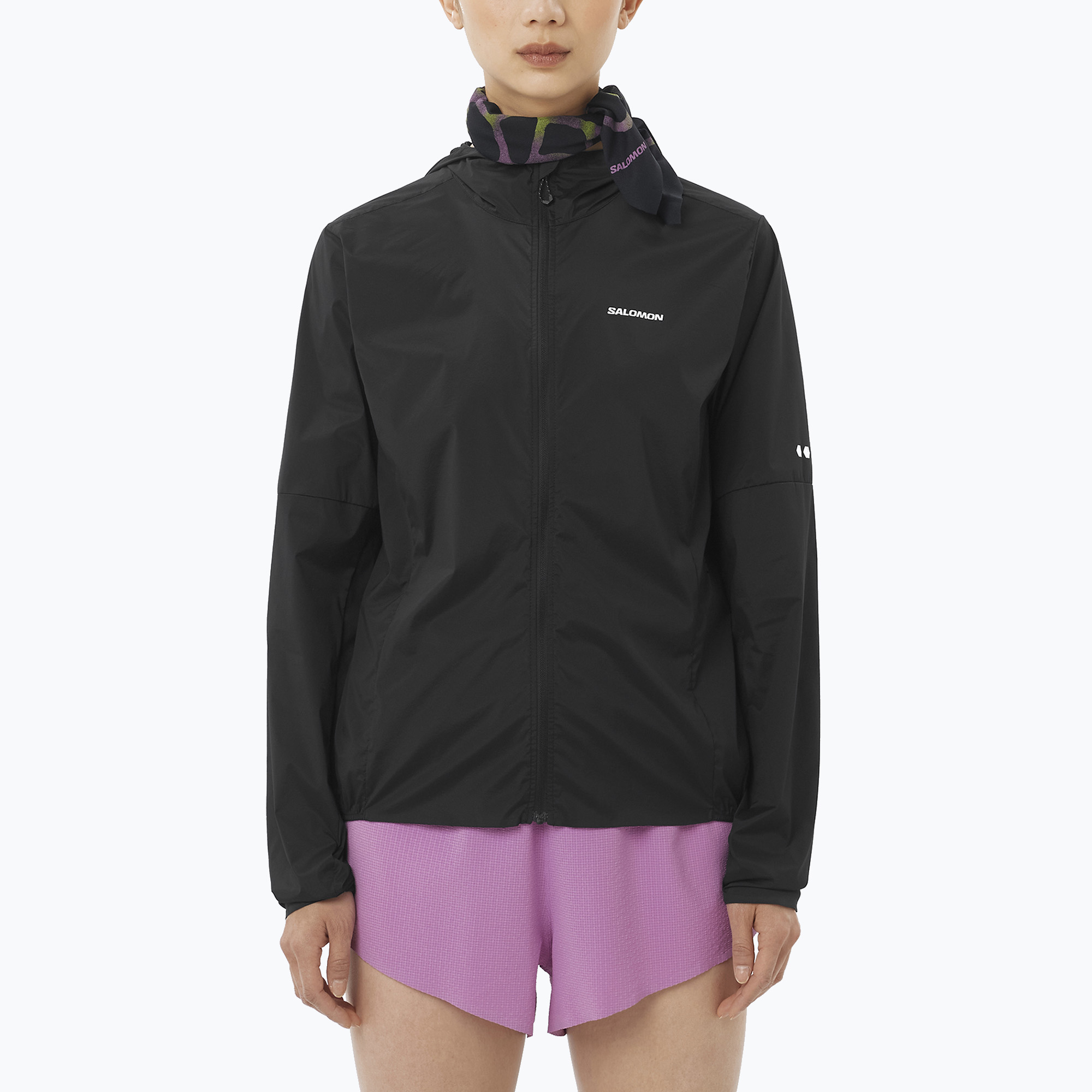 Kurtka do biegania damska Salomon Sense Aero Wind black 