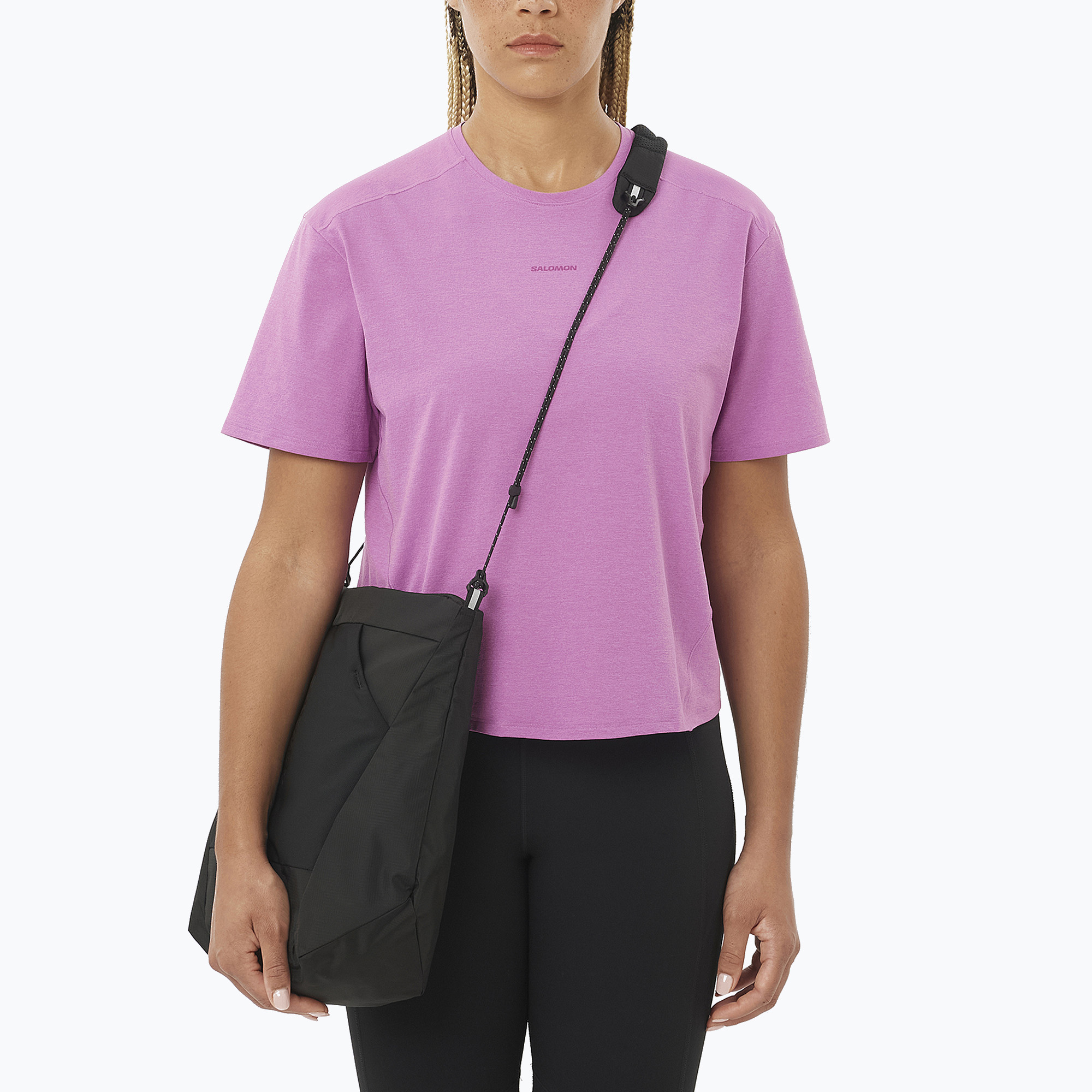 Koszulka damska Salomon Trackline iris orchid 