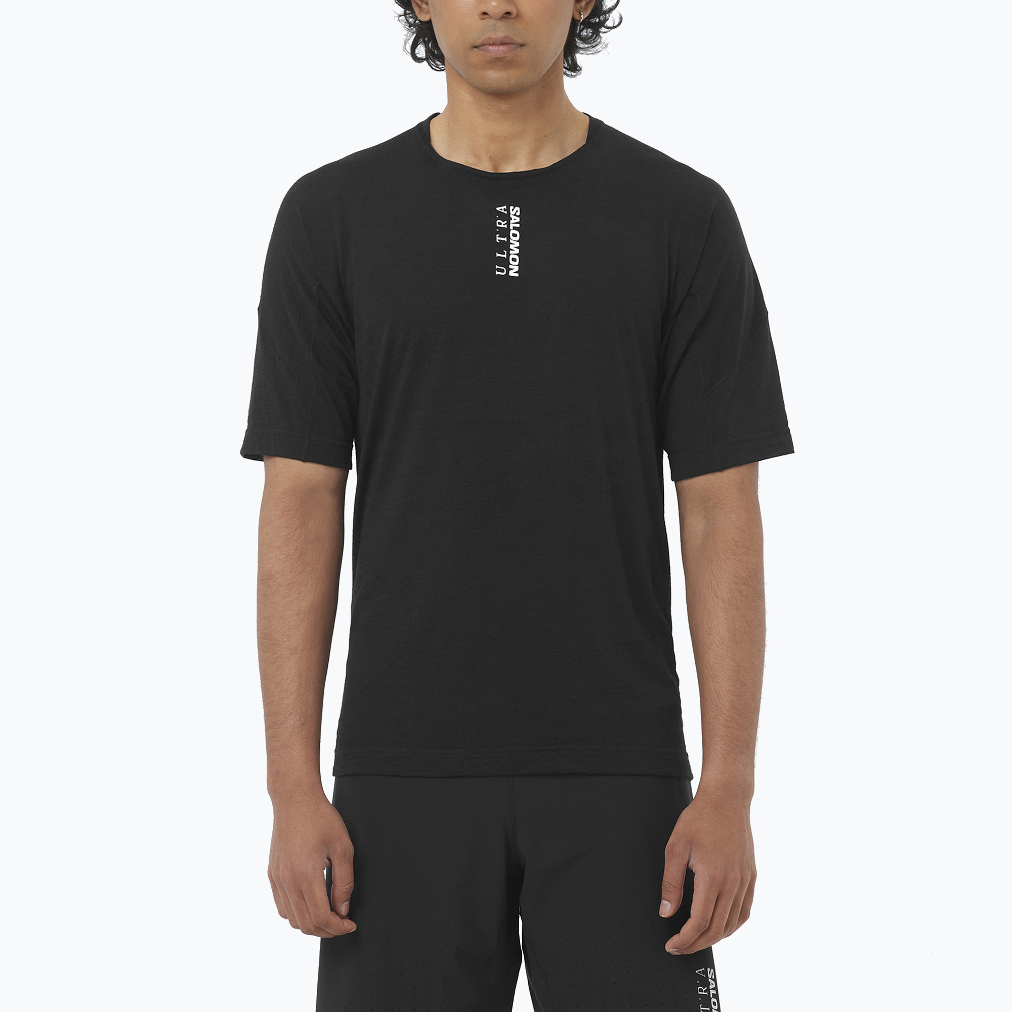 Koszulka do biegania męska Salomon Ultra Tee deep black