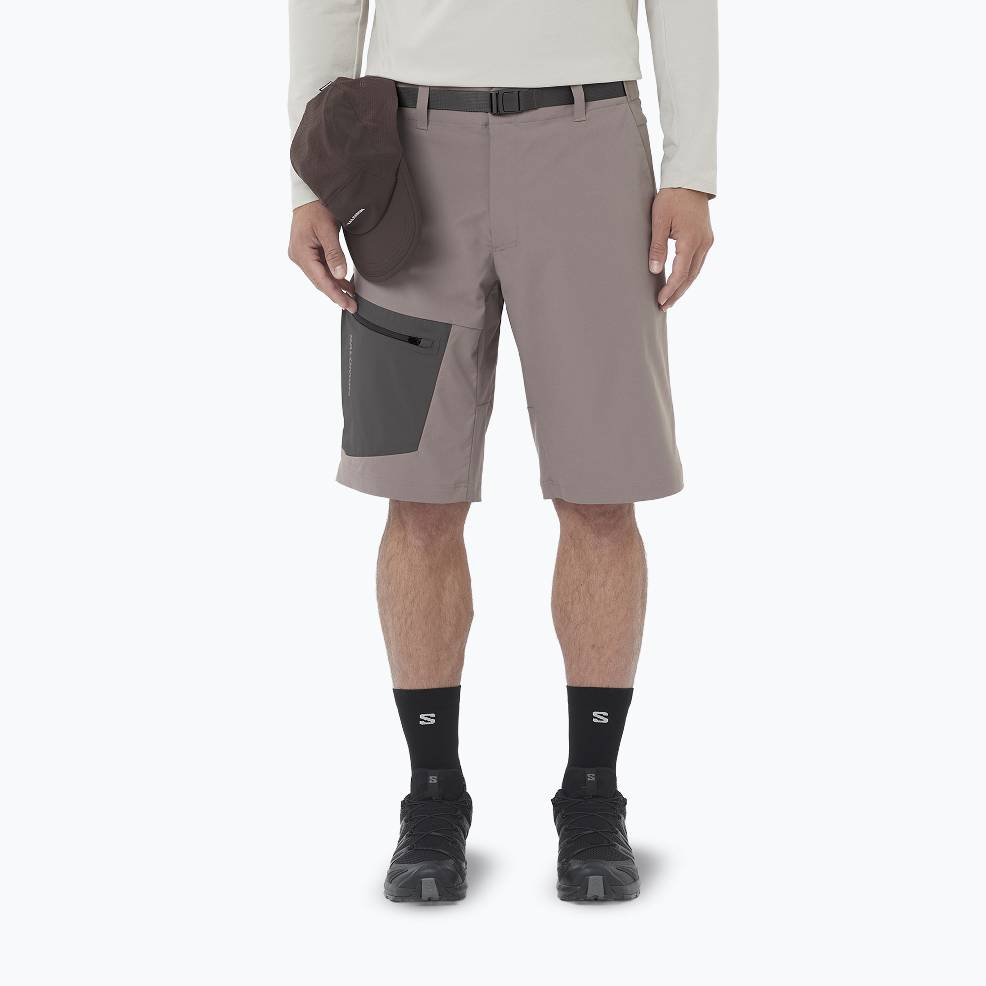 Spodenki trekkingowe męskie Salomon Outerpath Utility iron