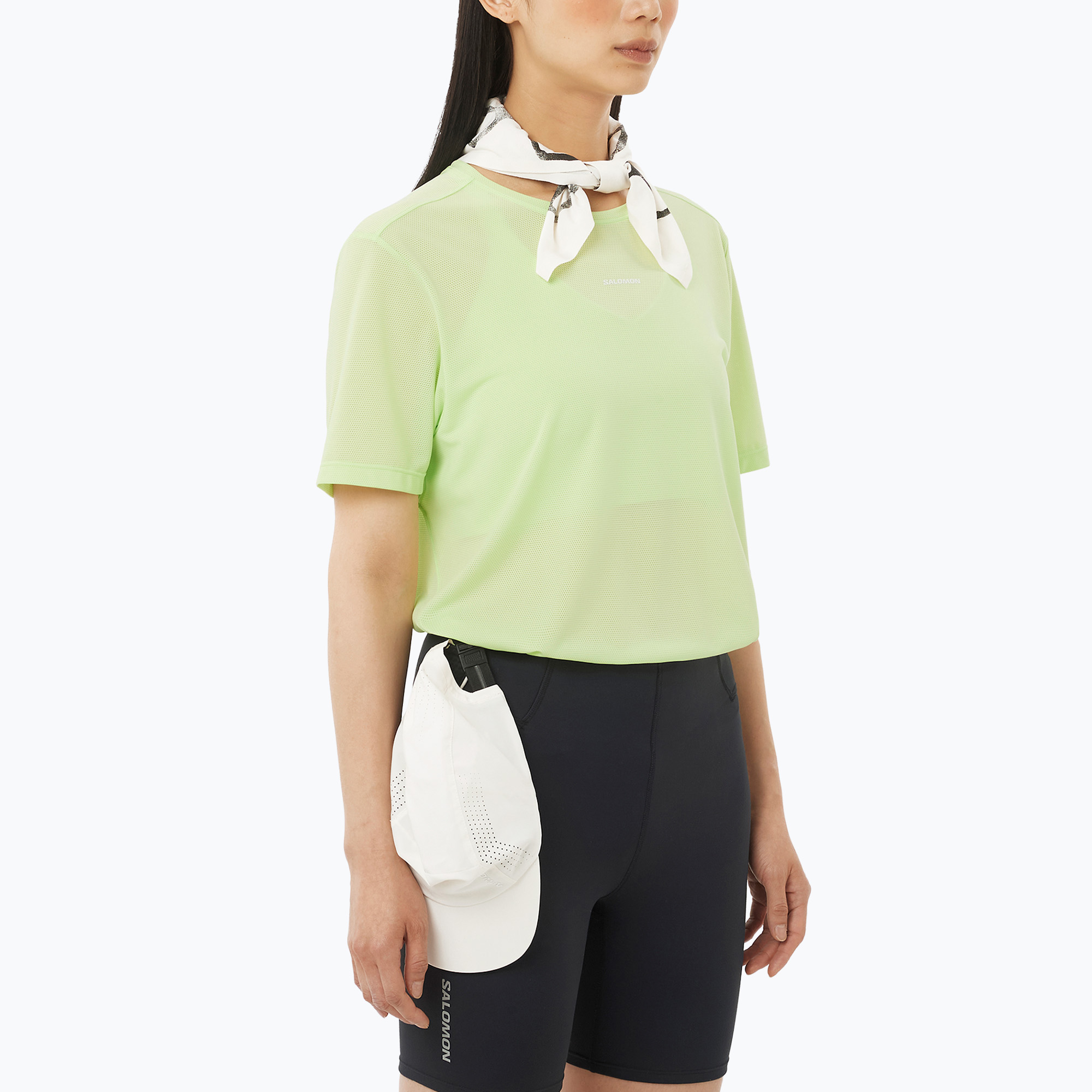 Koszulka do biegania damska Salomon Shakeout Core butterfly 