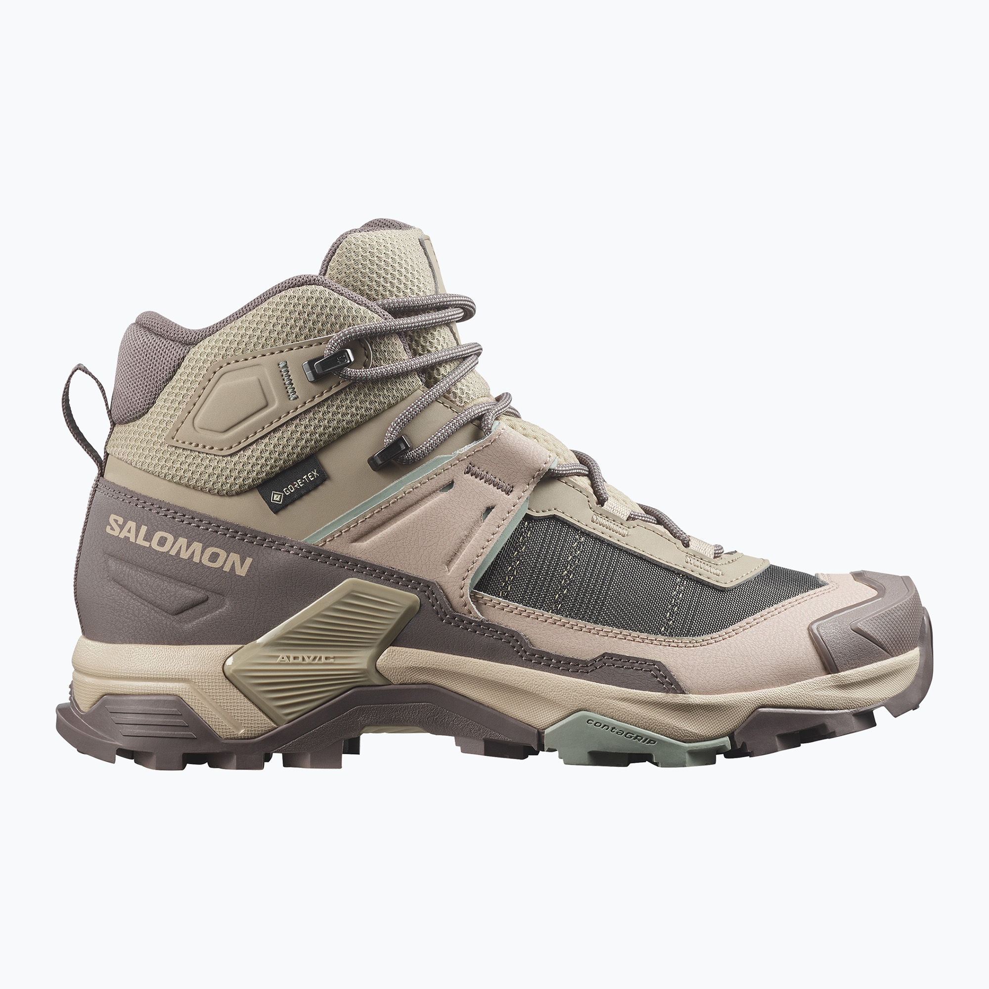 Дамски туристически обувки Salomon X Ultra 5 MID GTX iron/dsrtan/gre