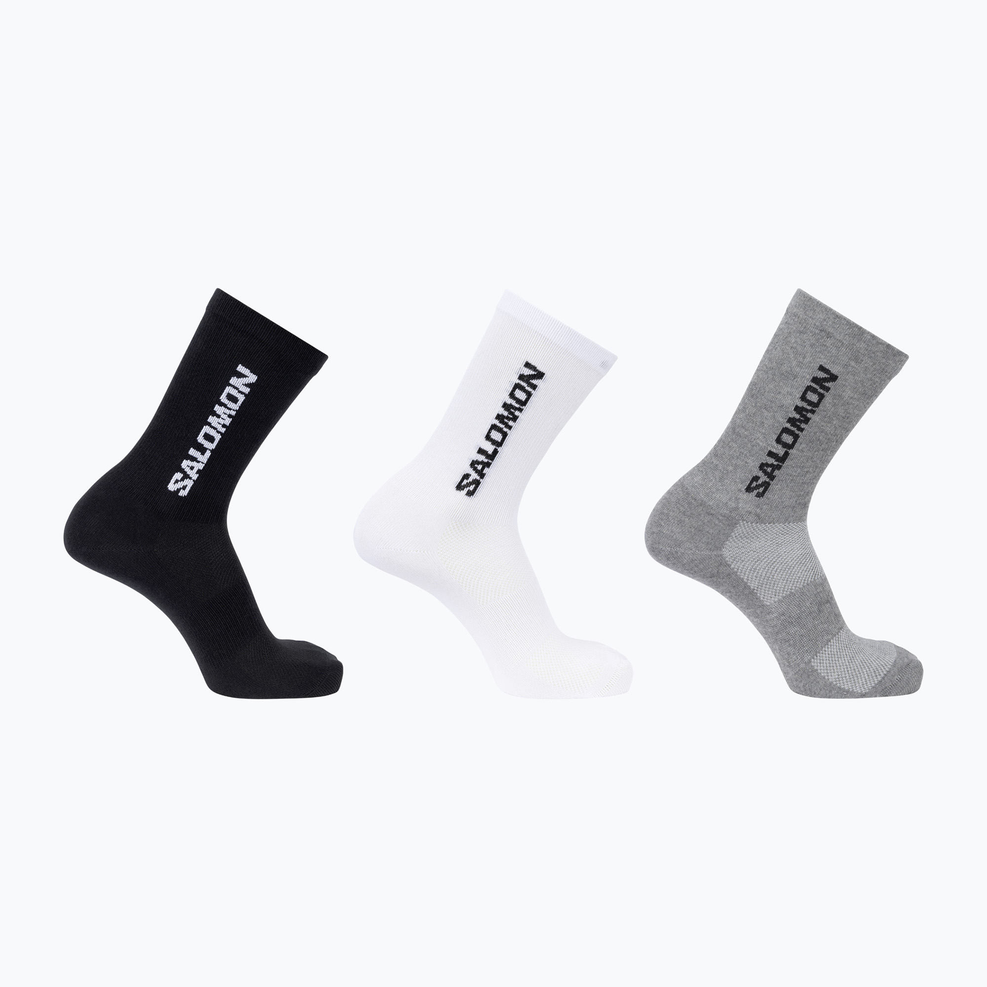 Чорапи Salomon Everyday Lite Crew 3 pack black/white/frost gray