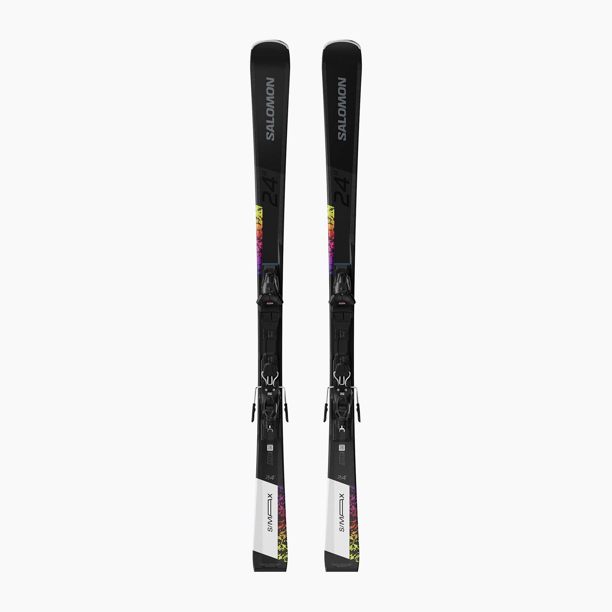Ски за спускане със ски автомати Salomon S/Max 24H   M10 GW black/white