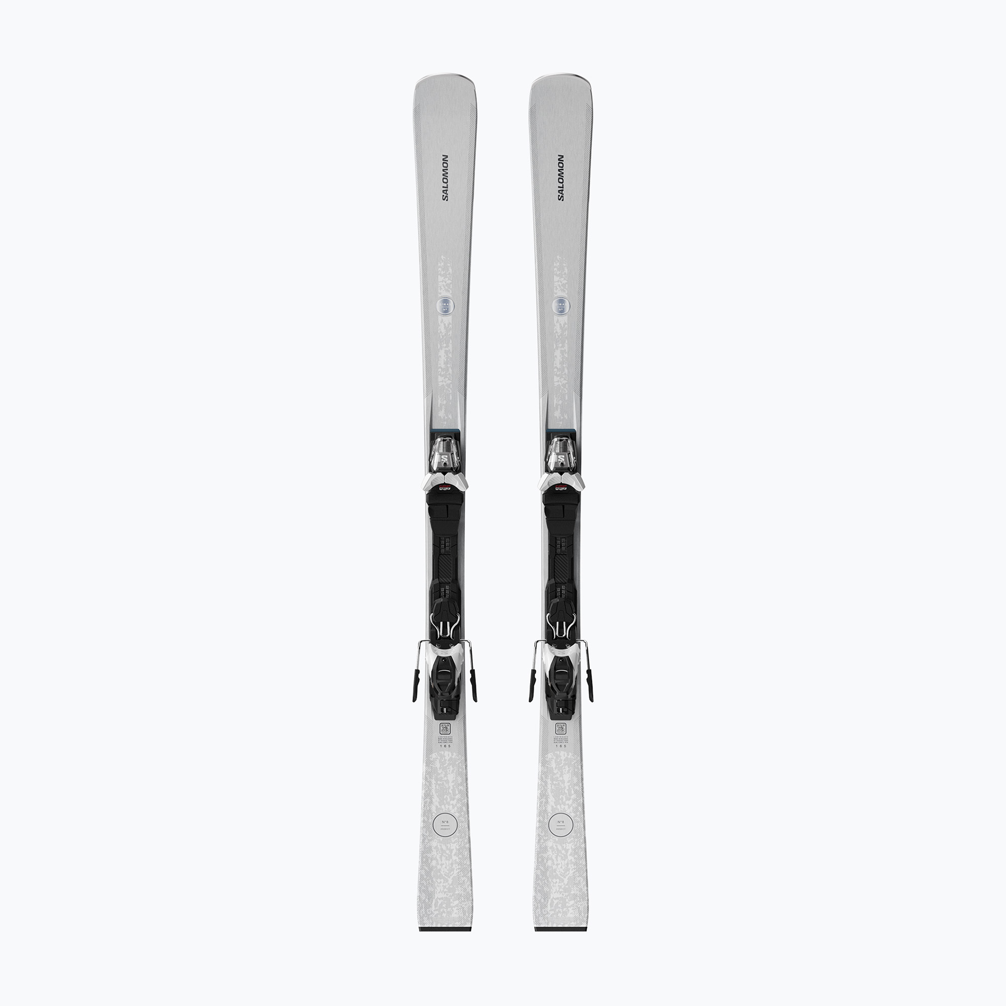 Дамски ски за спускане със ски автомати Salomon S/Max N°8 Silver   M10 GW silver met./glitter
