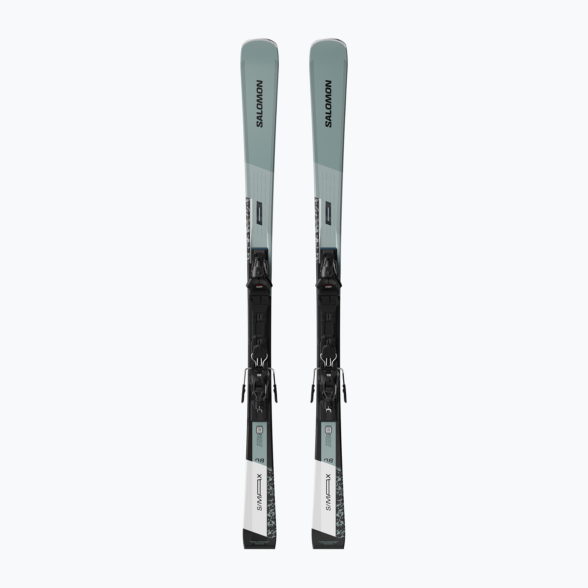 Ски за спускане със ски автомати Salomon S/Max 8   M10 GW wrought iron/black