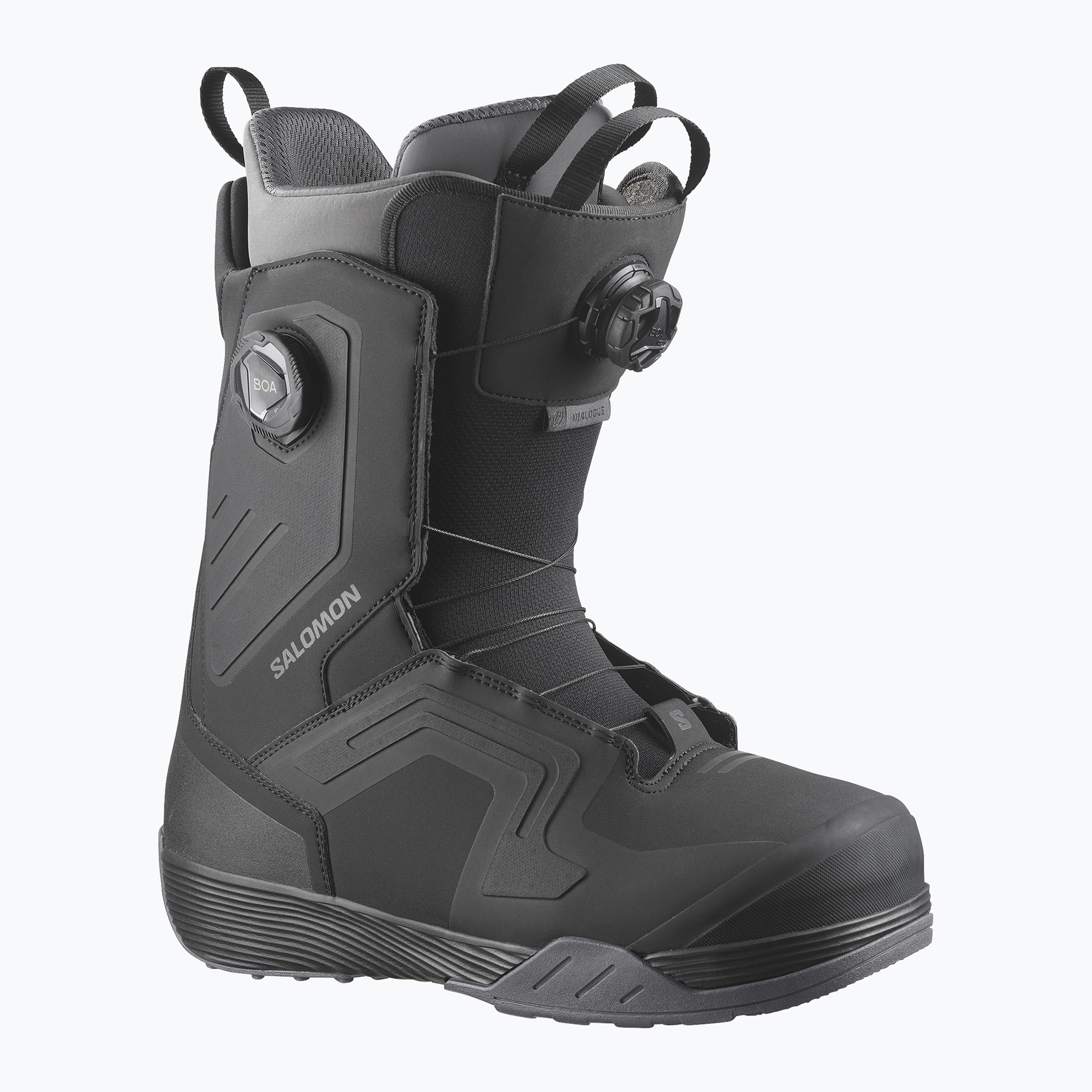 Мъжки сноуборд обувки Salomon Dialogue Dual Boa Wide black/black/asphalt