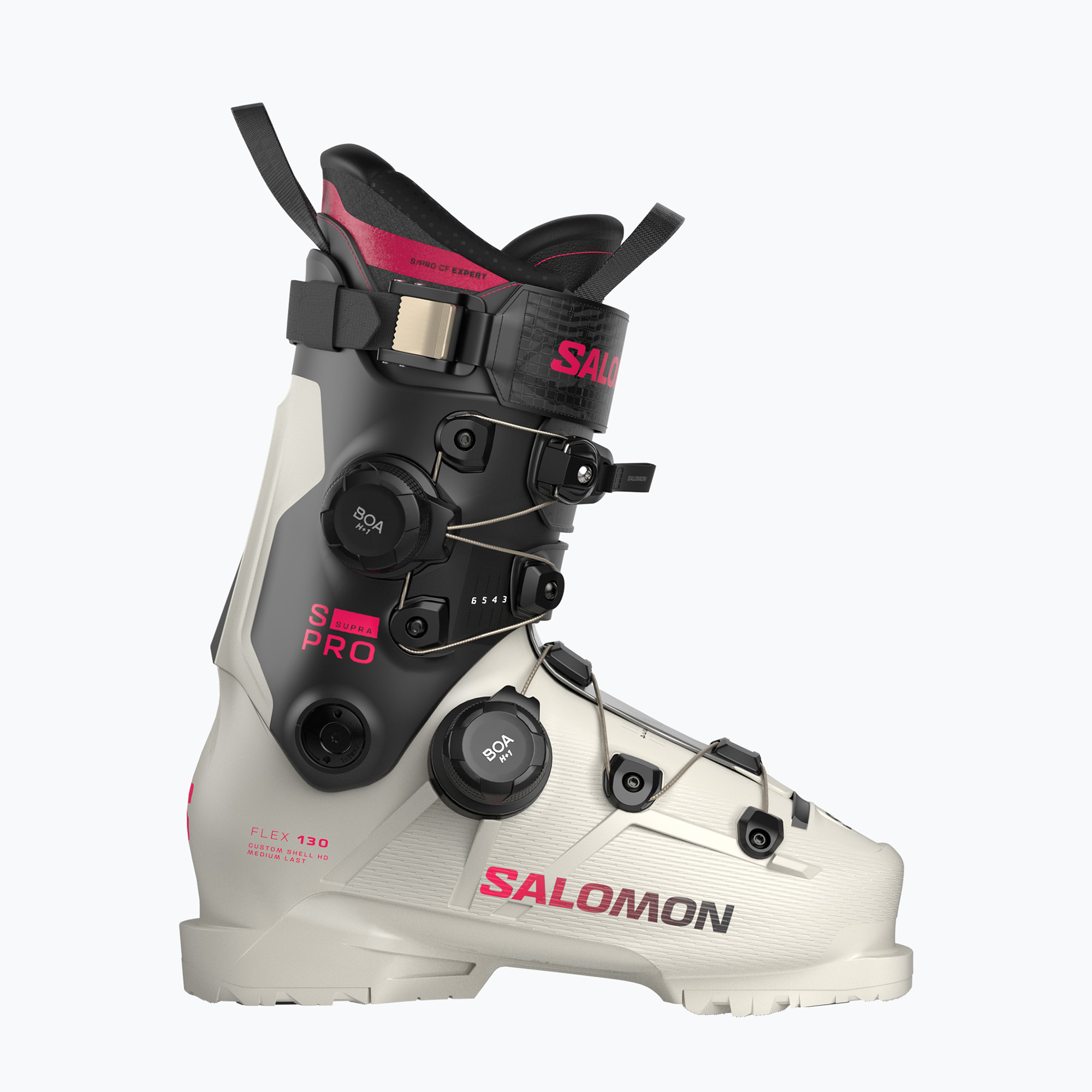 Мъжки ски обувки Salomon S/Pro Supra Dual Boa 130 gray aurora/black/raspberry