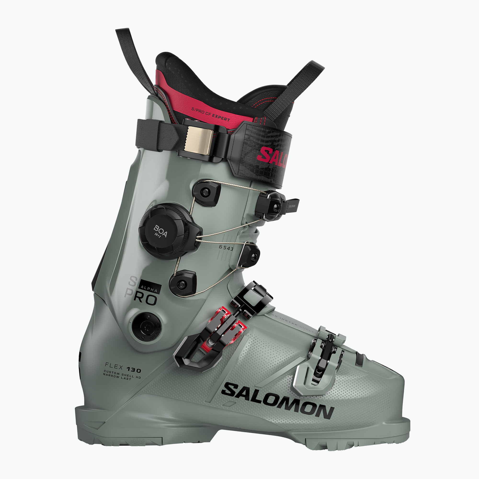 Мъжки ски обувки Salomon S/Pro Alpha C Boa 130 wrought iron/black/raspberry