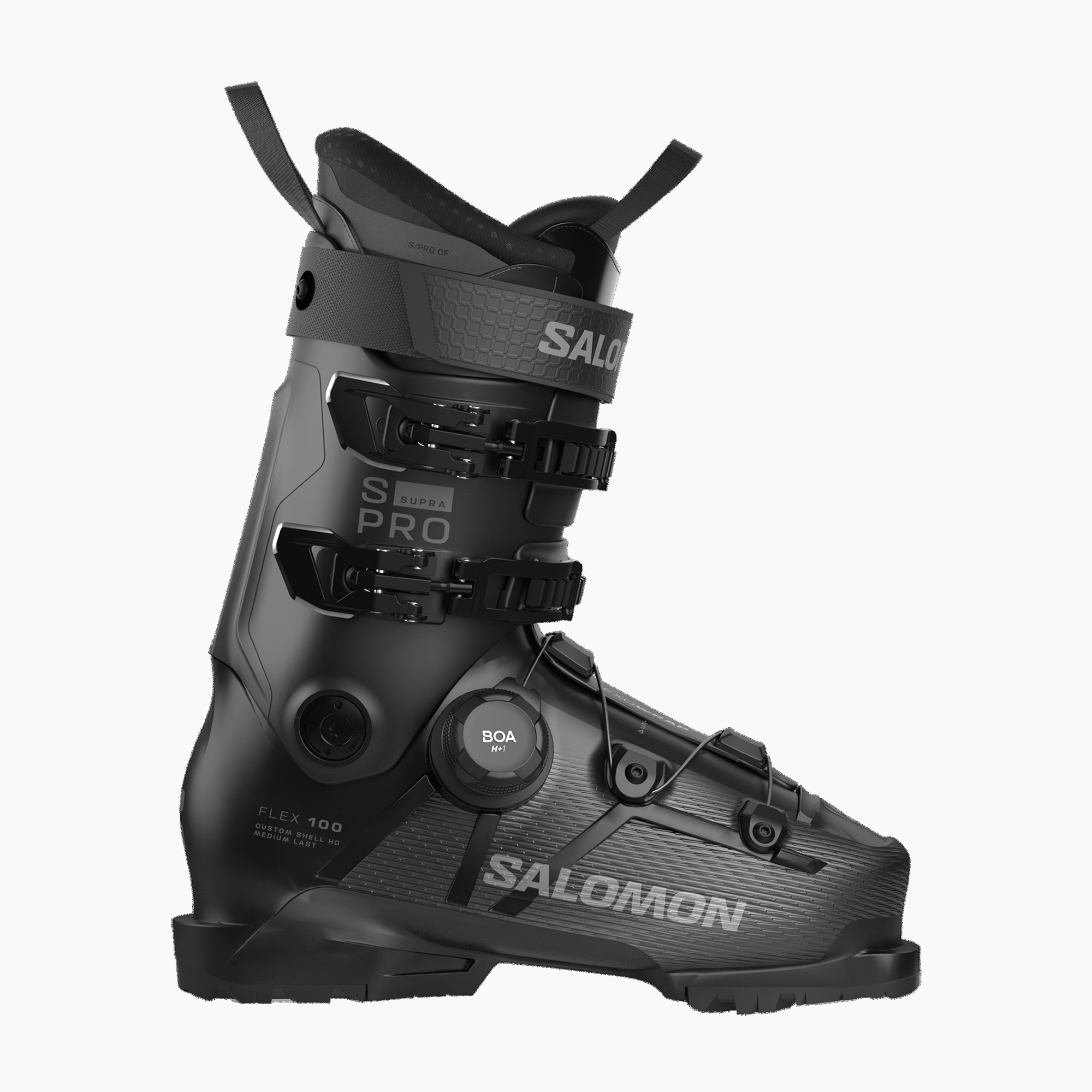 Pánské lyžařské boty Salomon S/PRO Supra S Boa 100 black/beluga met/dark grey met