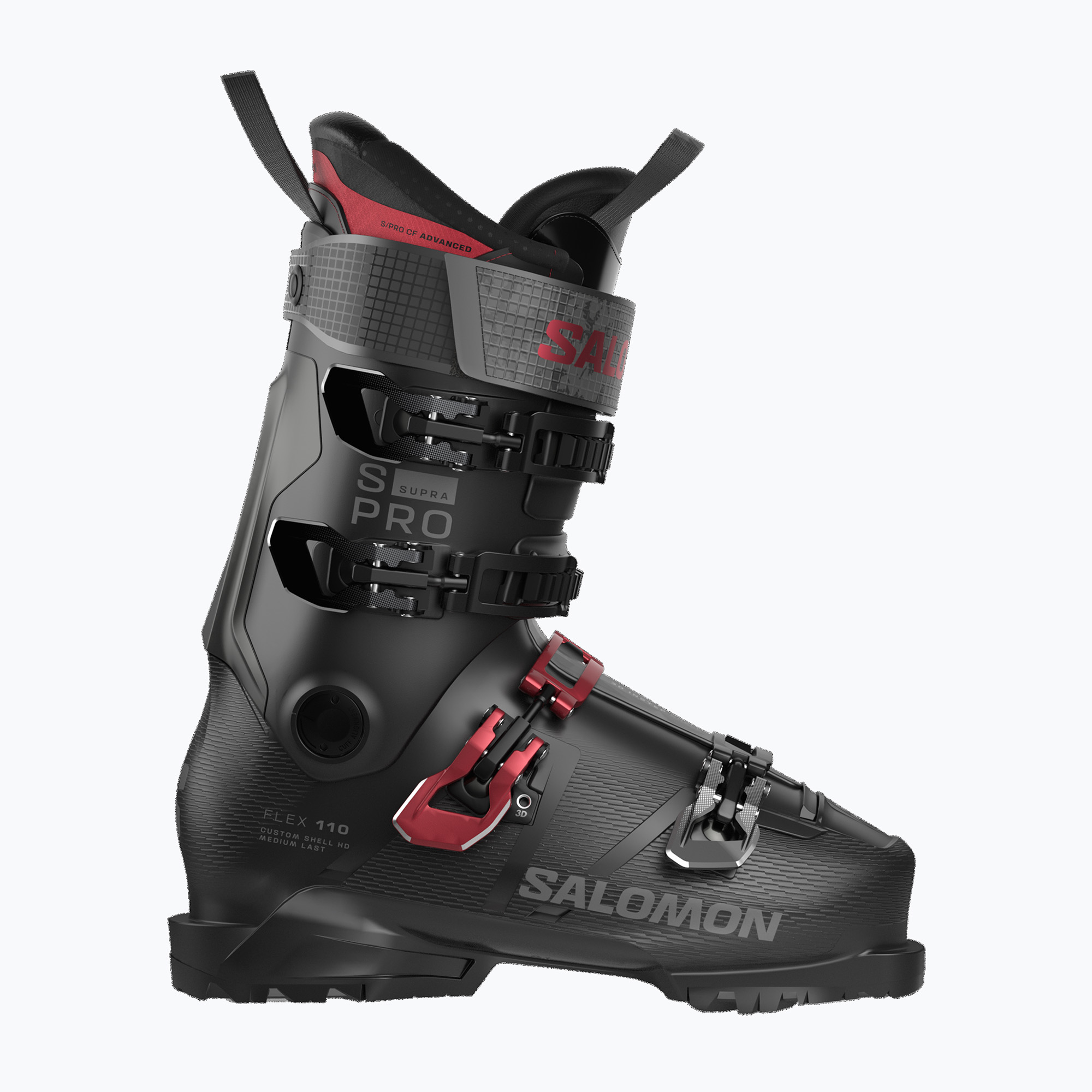 Pánské lyžařské boty Salomon S/PRO Supra 110 black/samba met/beluga met