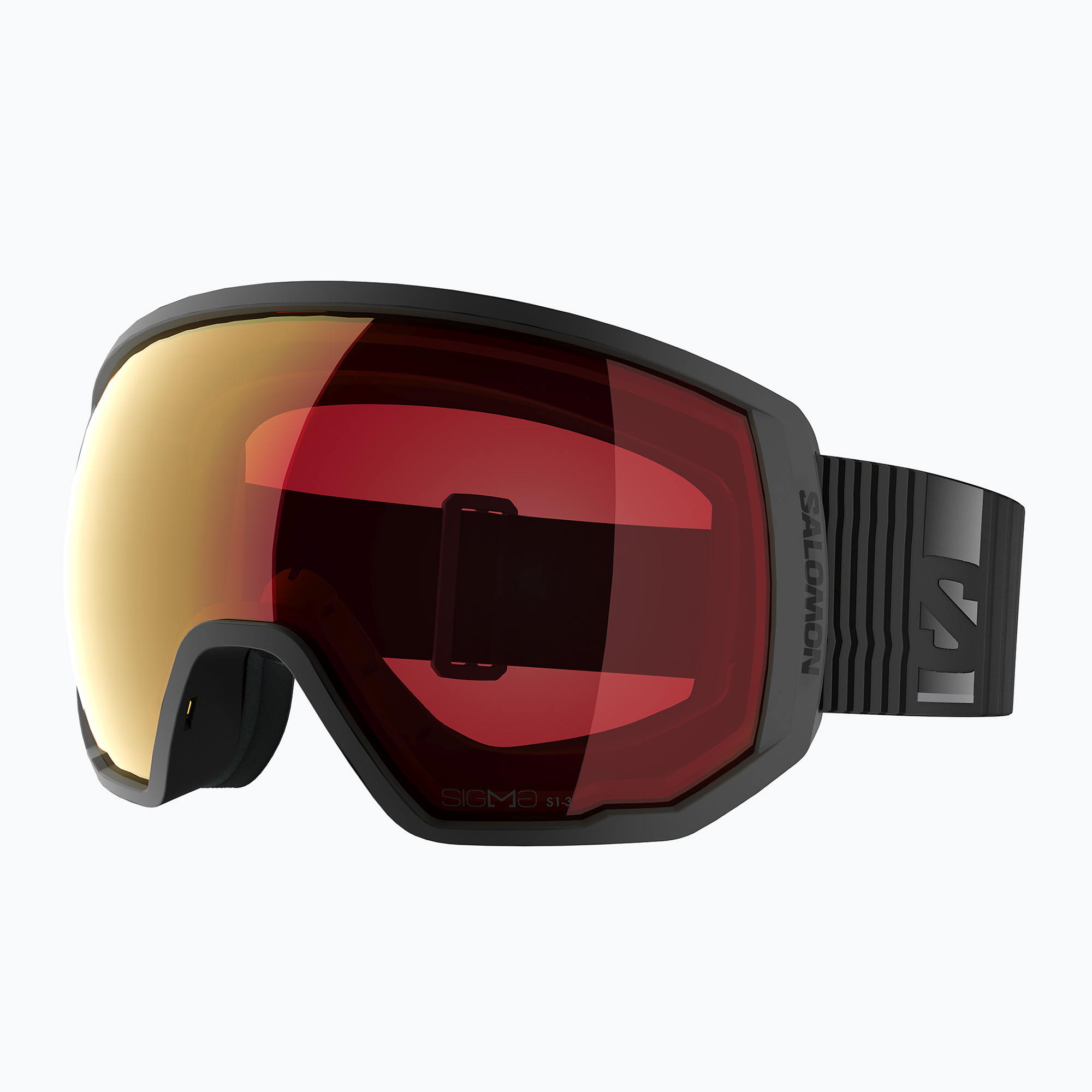 Скиорскa маска Salomon Skarn Prime Sigma S3 S1 black/sigma sky blue/sigma light blue