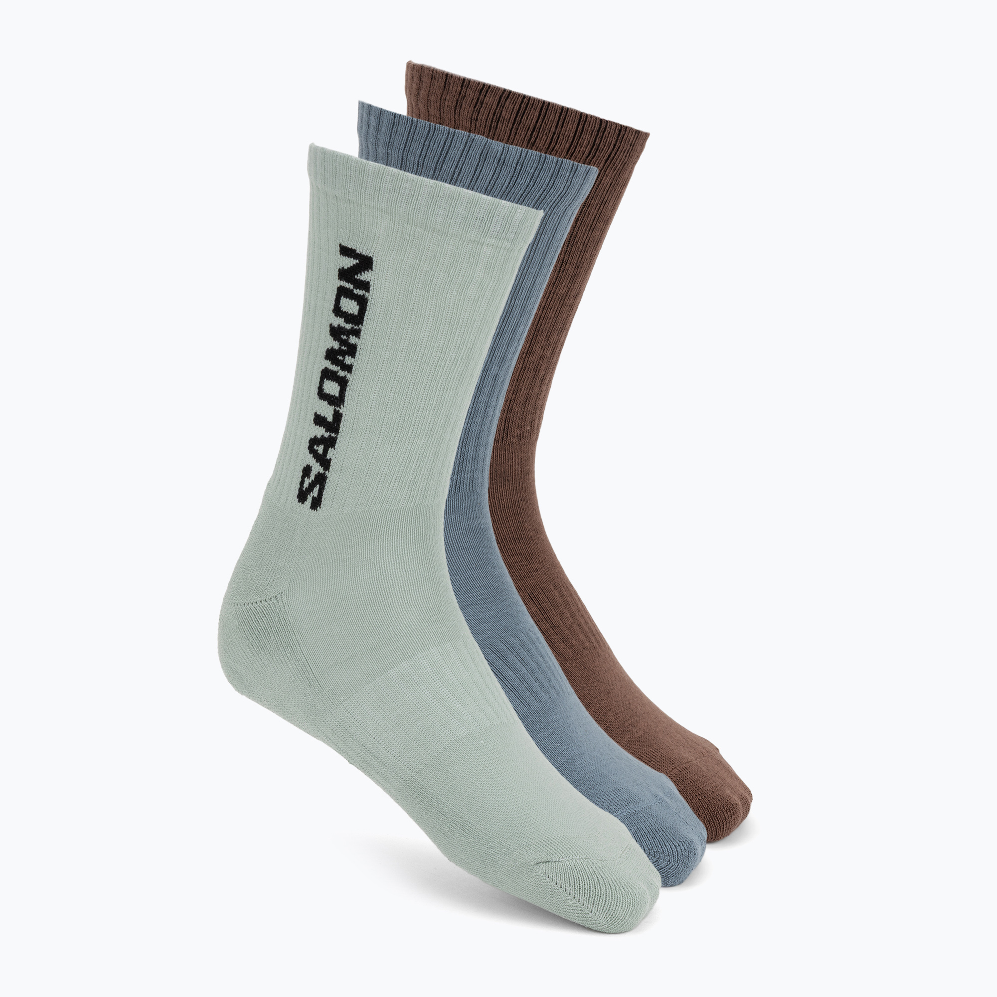 Чорапи Salomon Everyday Crew 3 pack stormy weather/sea foam/mustang